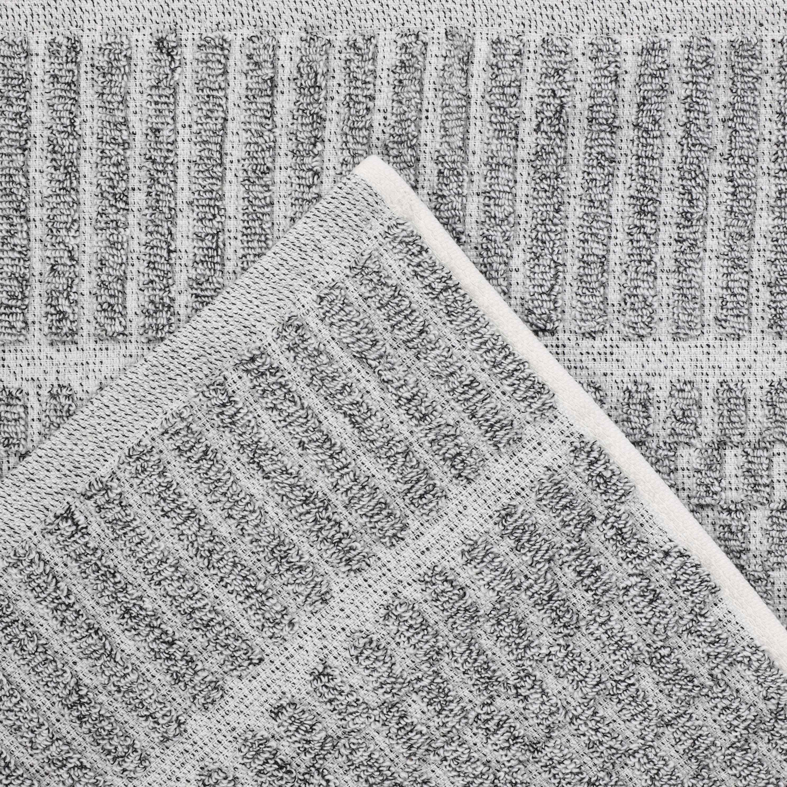 Juno Cotton Blend Medium Weight Checkered Border 3 Piece Towel Set - Blue Nile Mills