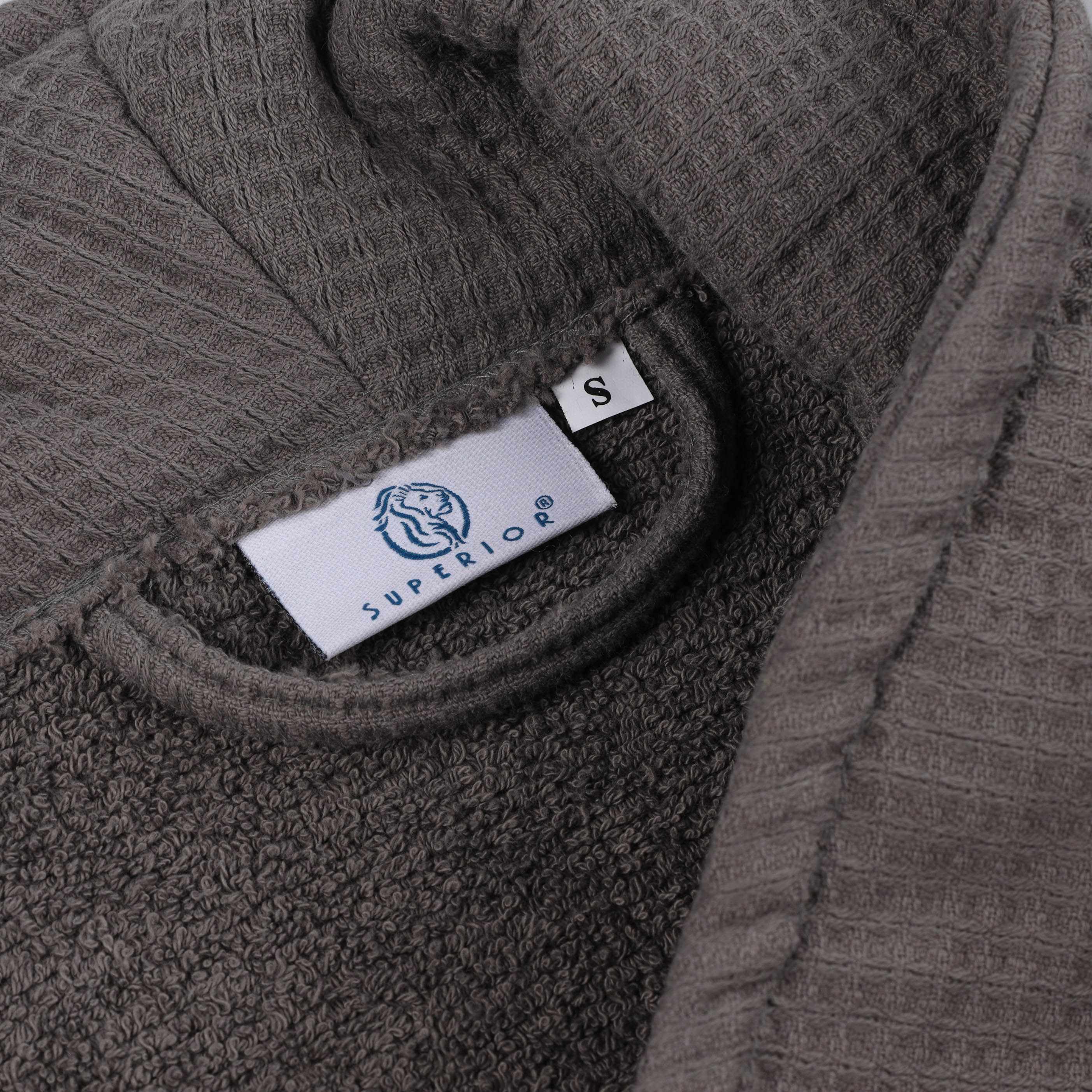 Waffle Weave Cotton Soft Lightweight Oversized Unisex Adult Bath Robe - Blue Nile Mills