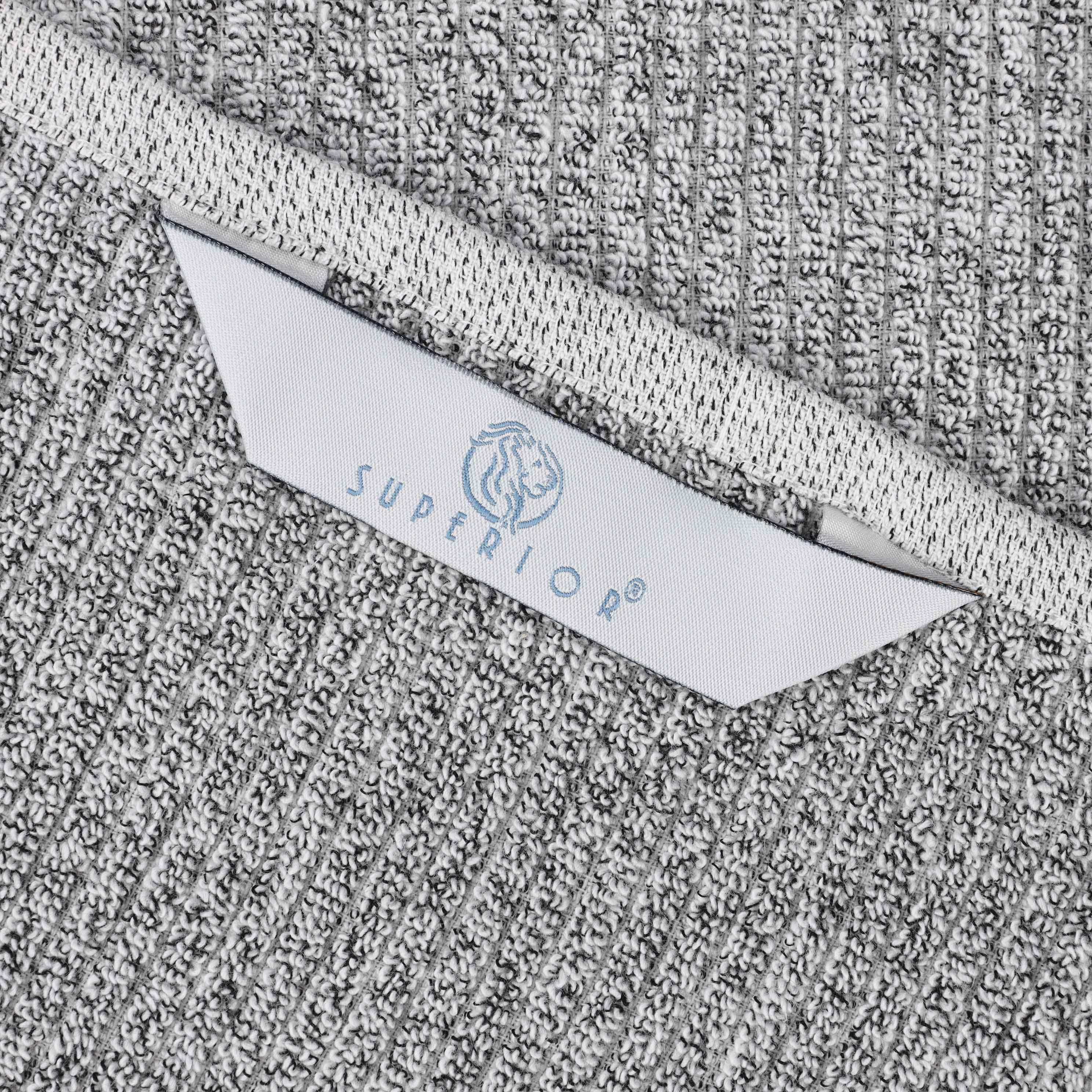 Destin Cotton Blend Solid Ribbed Design 12 Piece Towel Set - Blue Nile Mills