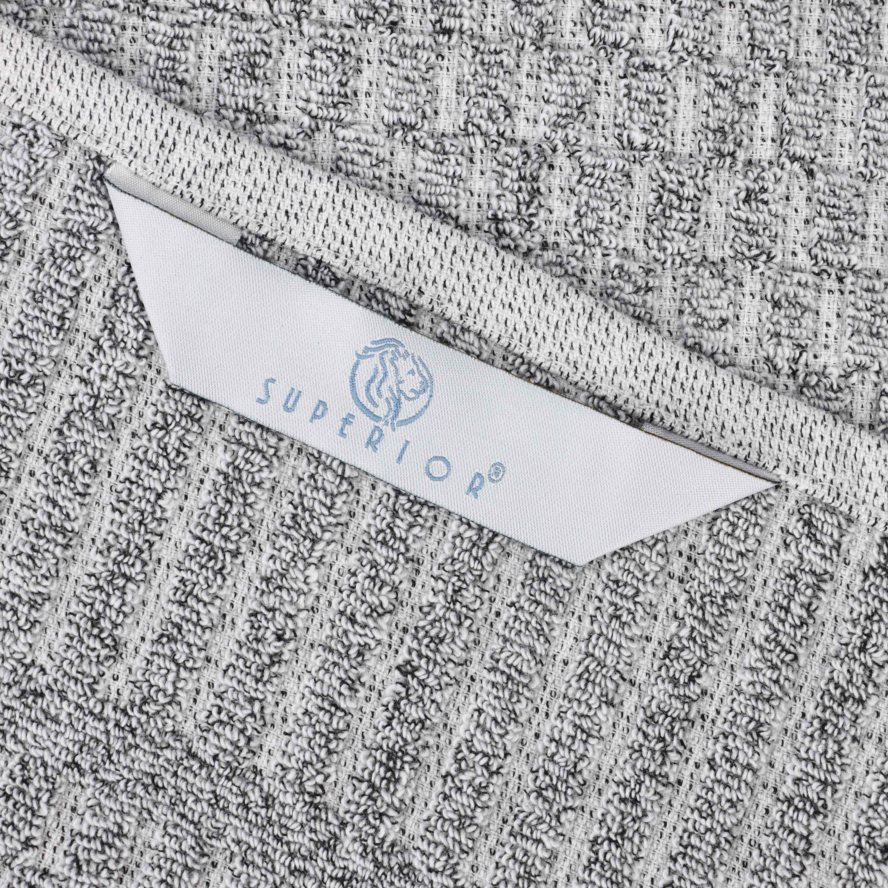 Juno Cotton Blend Medium Weight Checkered Border 3 Piece Towel Set - Blue Nile Mills