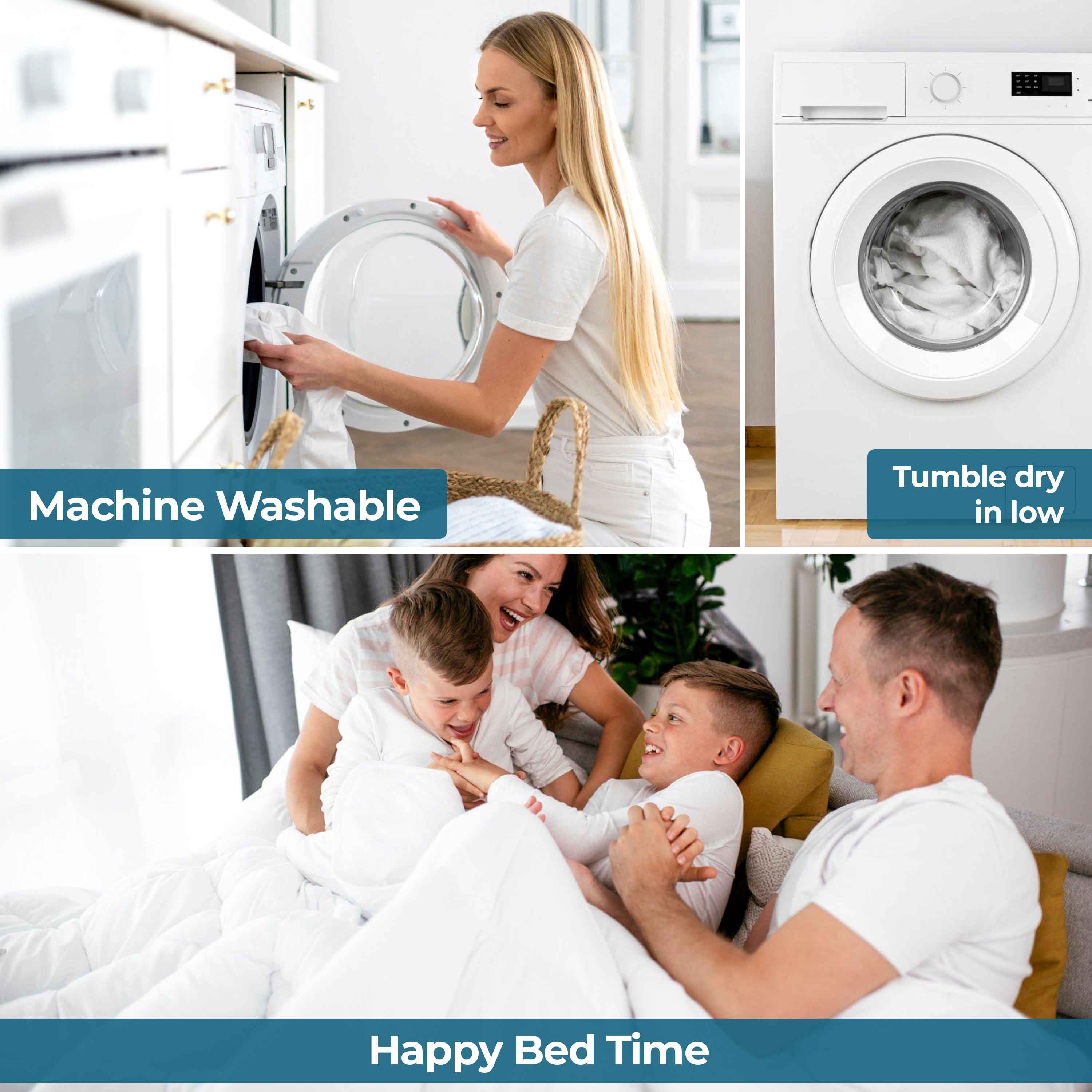 Reversible Striped Down Alternative Comforter - Blue Nile Mills