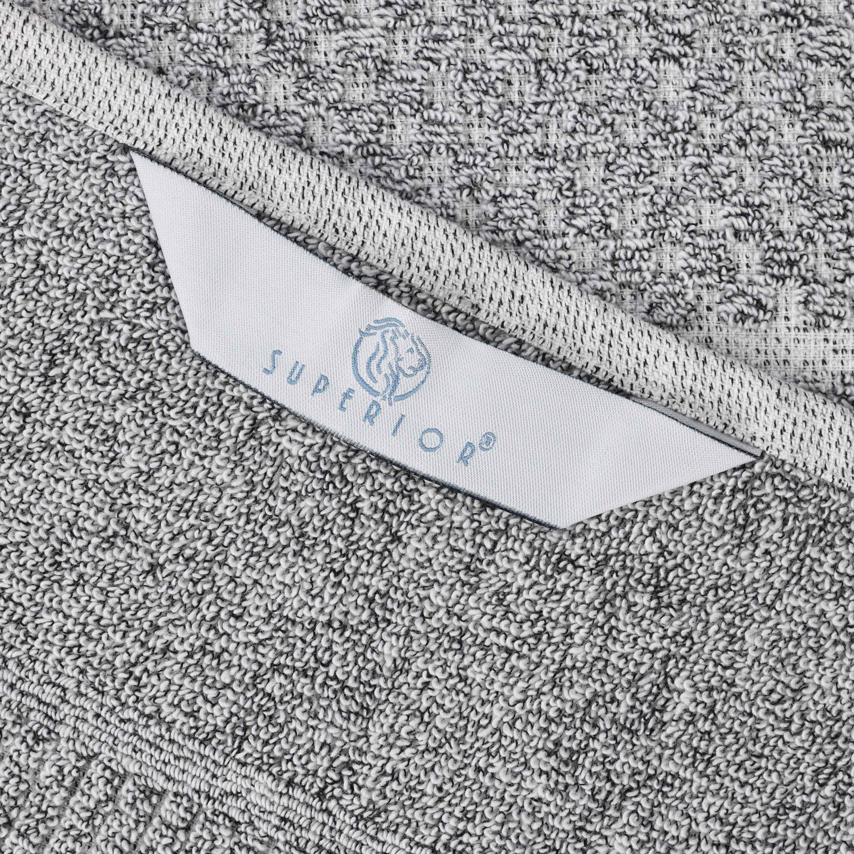 Naples Cotton Blend Medium Weight Checkered & Ribbed 6 Piece Towel Set - Blue Nile Mills