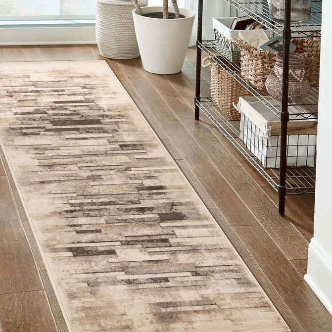 Culver Abstract Graphic Design Indoor Area Rug or Runner Rug - Blue Nile Mills