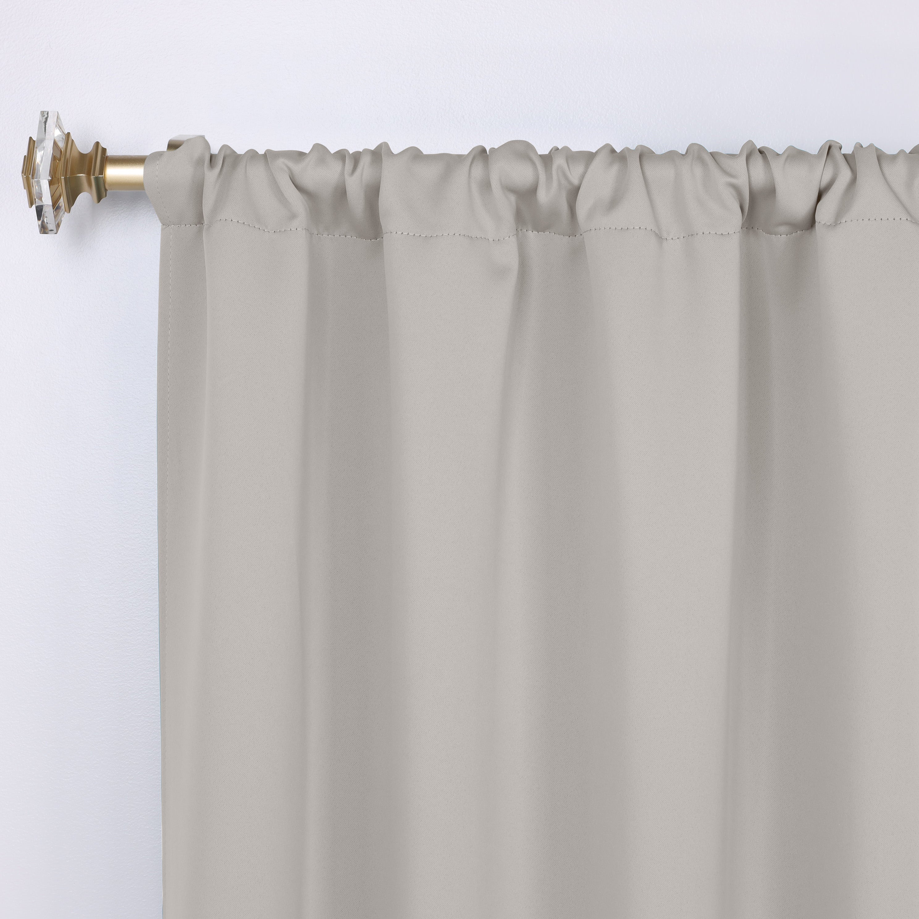 Solid Machine Washable Room Darkening Blackout Curtains, Set of 2 - Blue Nile Mills