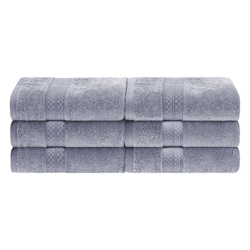 Rayon from Bamboo Blend Solid 6 Piece Hand Towel Set - Chrome