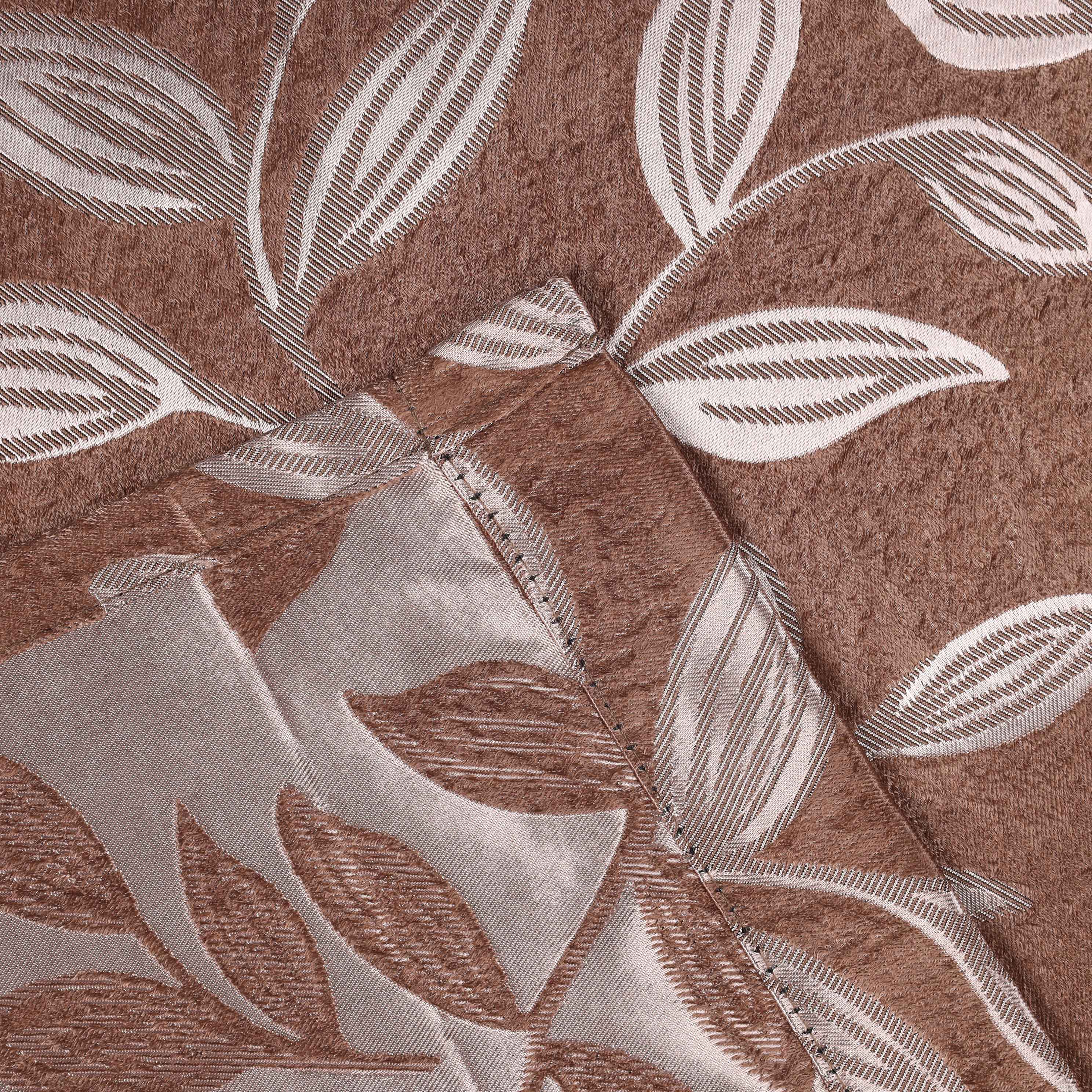 Leaves Rod Pocket Room Darkening Blackout Curtains, Set of 2 - Blue Nile Mills