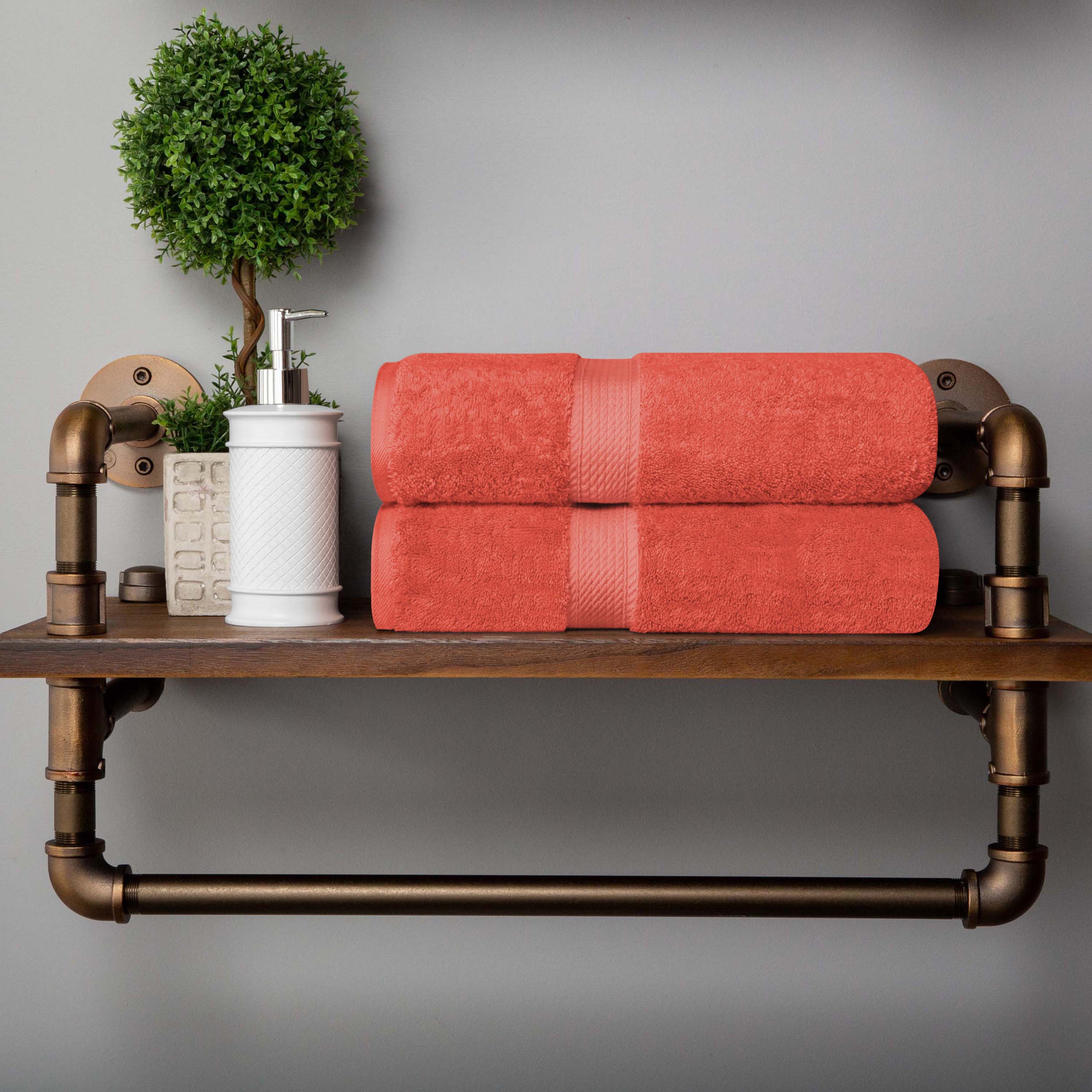 Madison Egyptian Cotton Pile 2 Piece Bath Towel Set - Blue Nile Mills