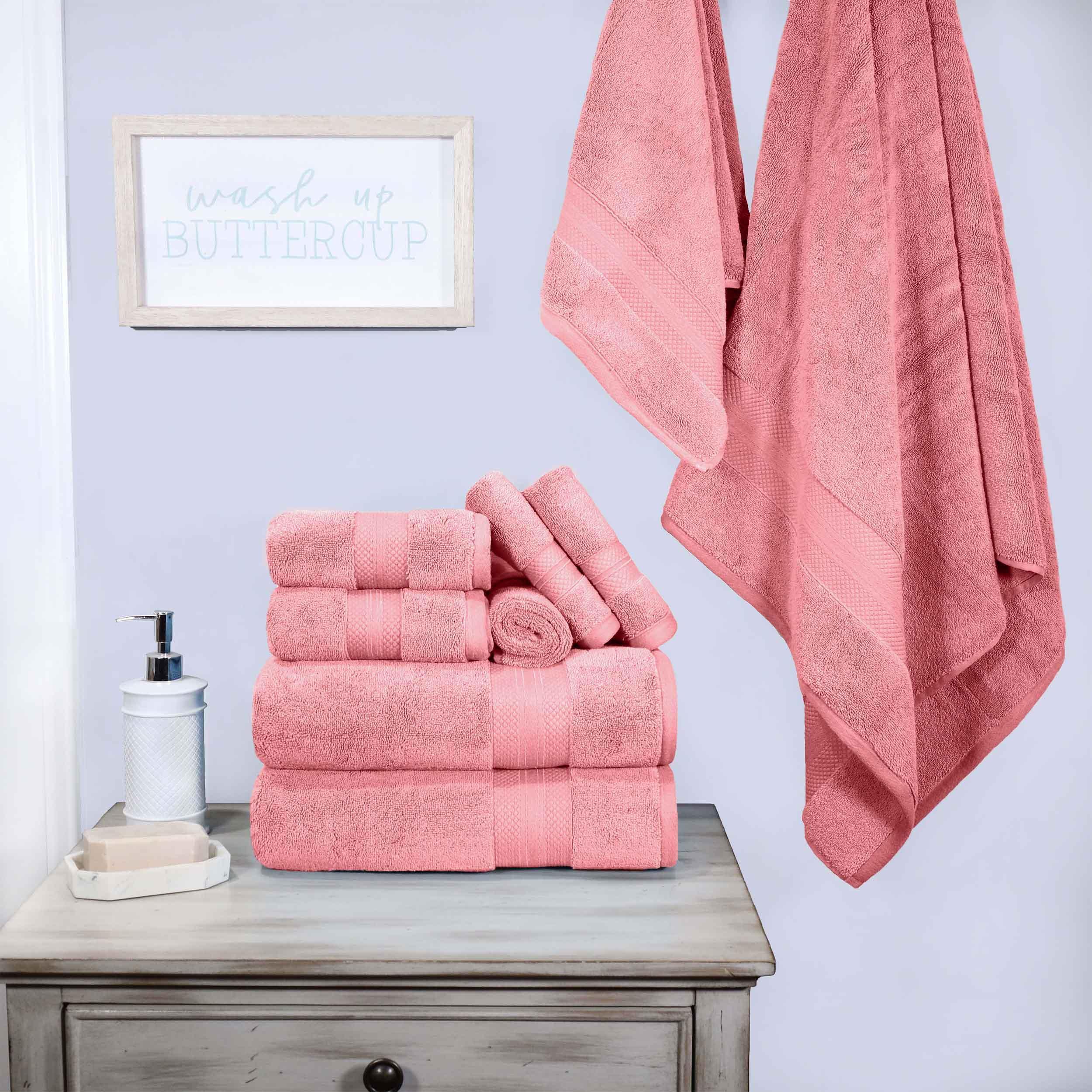 Turkish Cotton Highly Absorbent Solid 9 Piece Ultra-Plush Towel Set - Blue Nile Mills