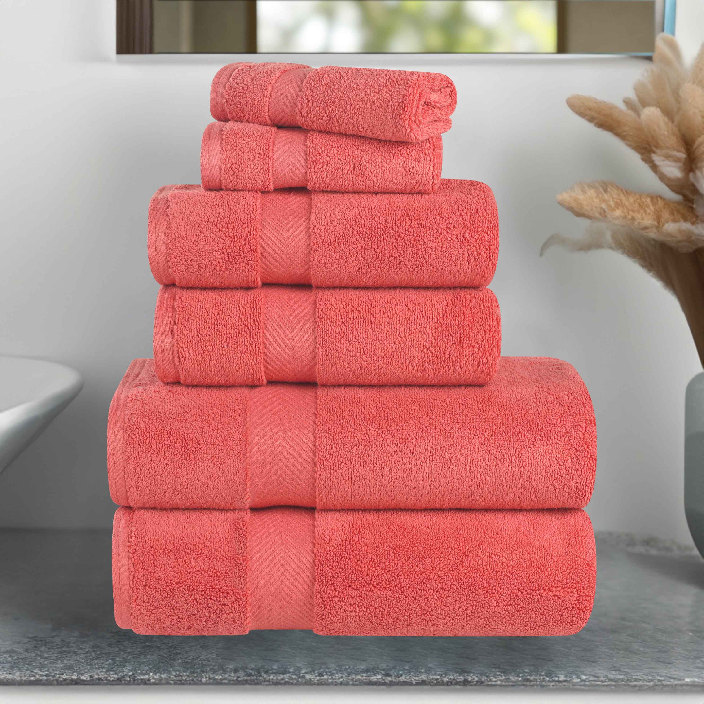 Zurich Cotton Zero Twist 6 Piece Towel Set - Blue Nile Mills