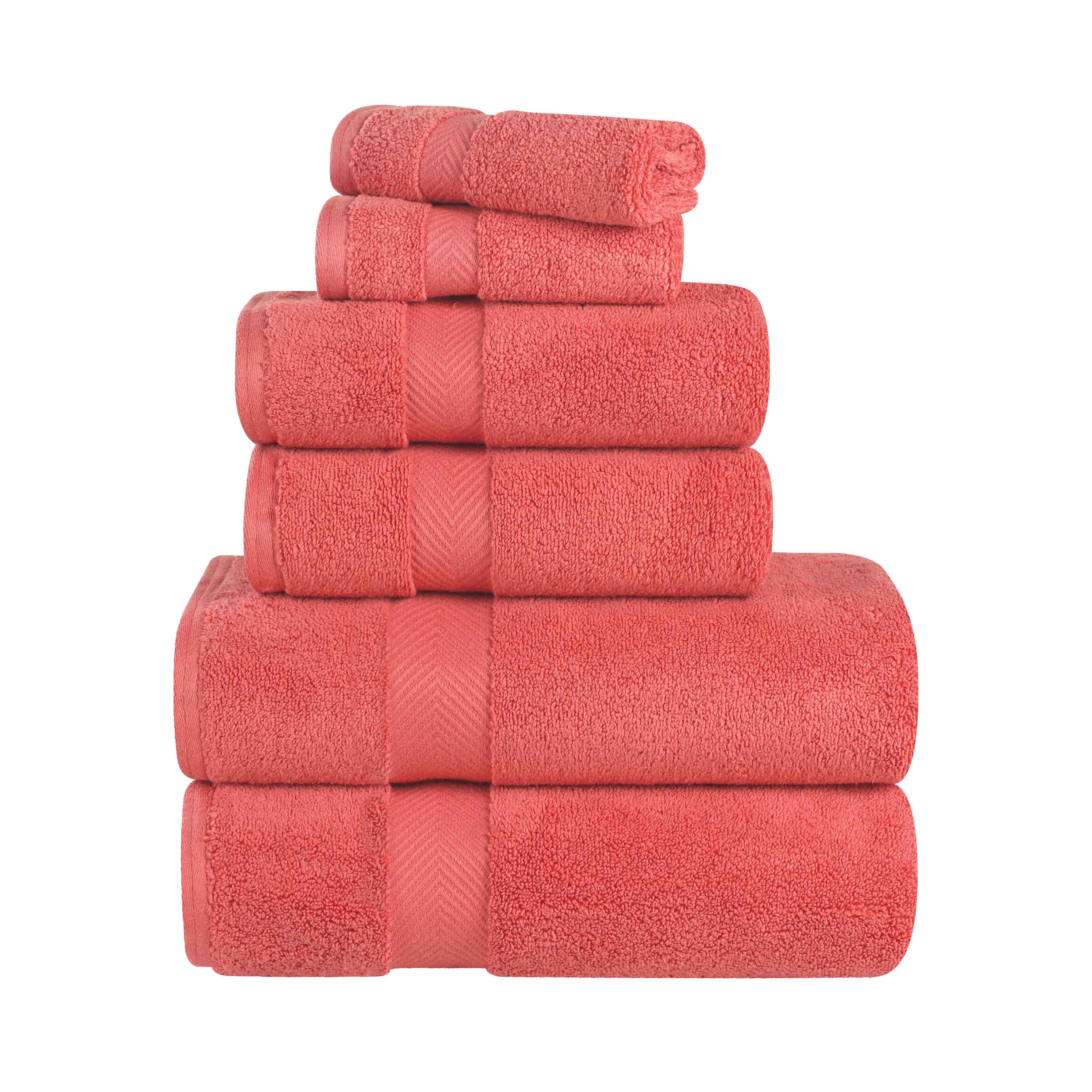 Zurich Cotton Zero Twist 6 Piece Towel Set - Blue Nile Mills