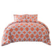 Trellis Down Alternative Modern Comforter Set - Coral