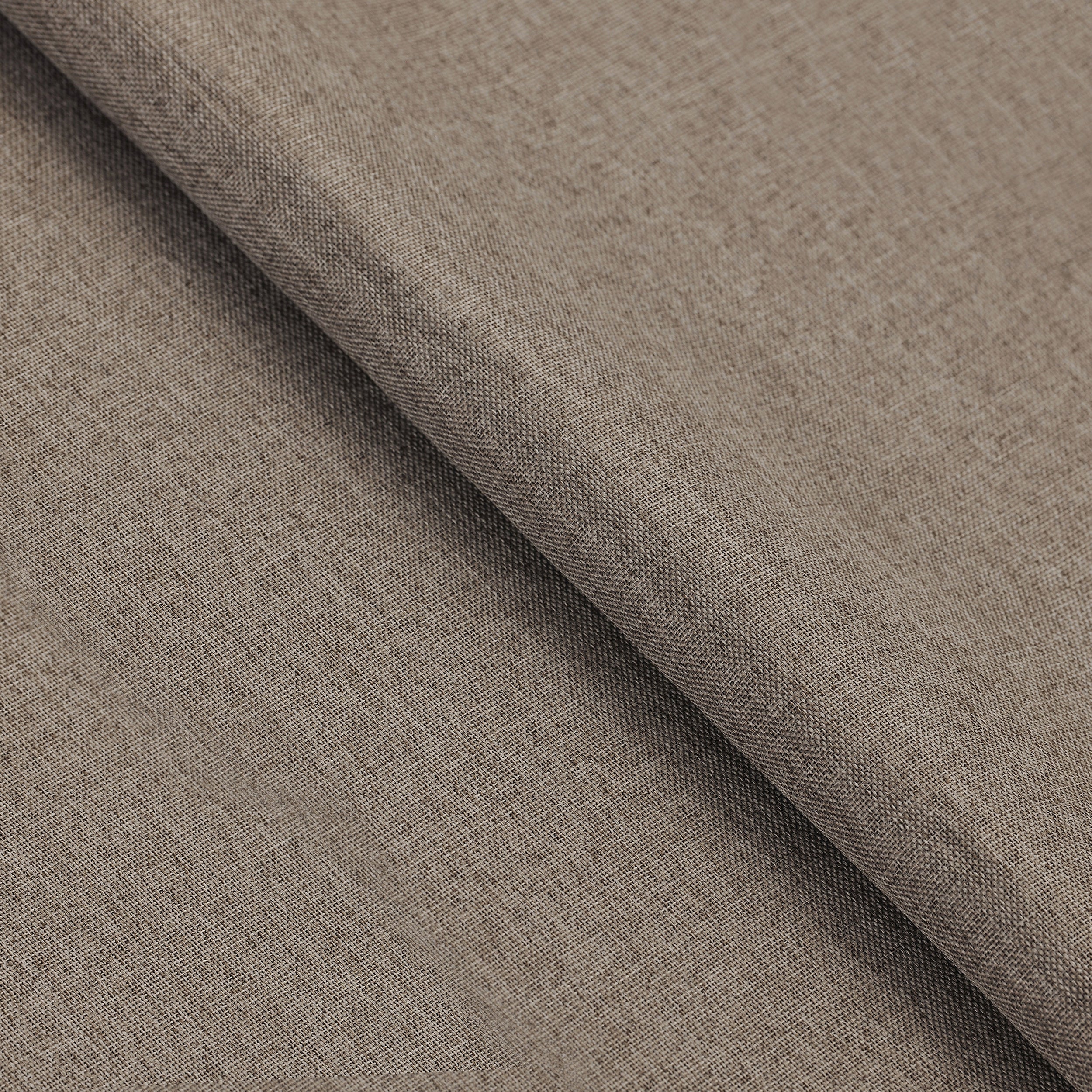 Linen Pattern Washable Room Darkening Blackout Curtains Set 26" - Blue Nile Mills