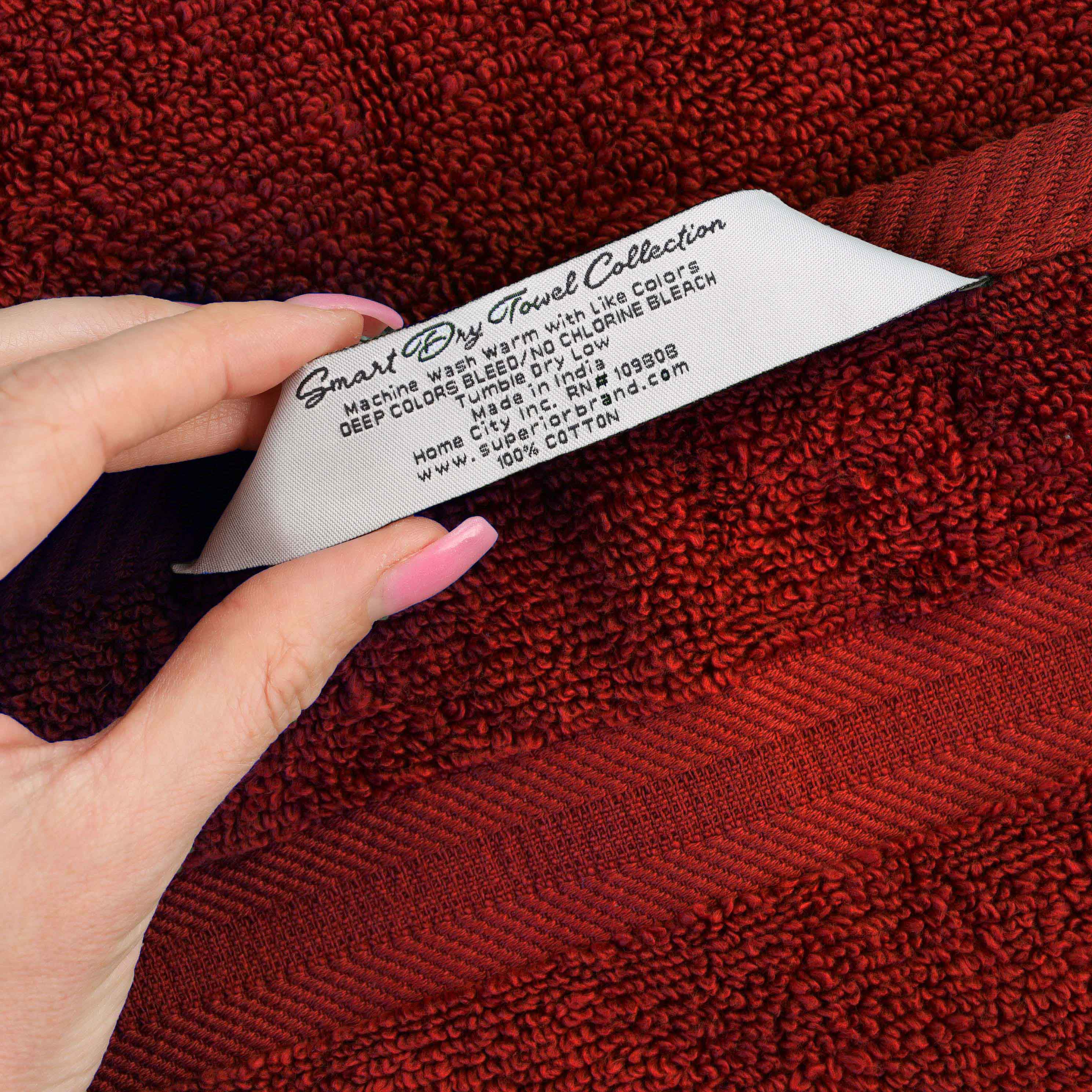 Smart Dry Zero Twist Cotton 3 Piece Solid Assorted Towel Set - Blue Nile Mills