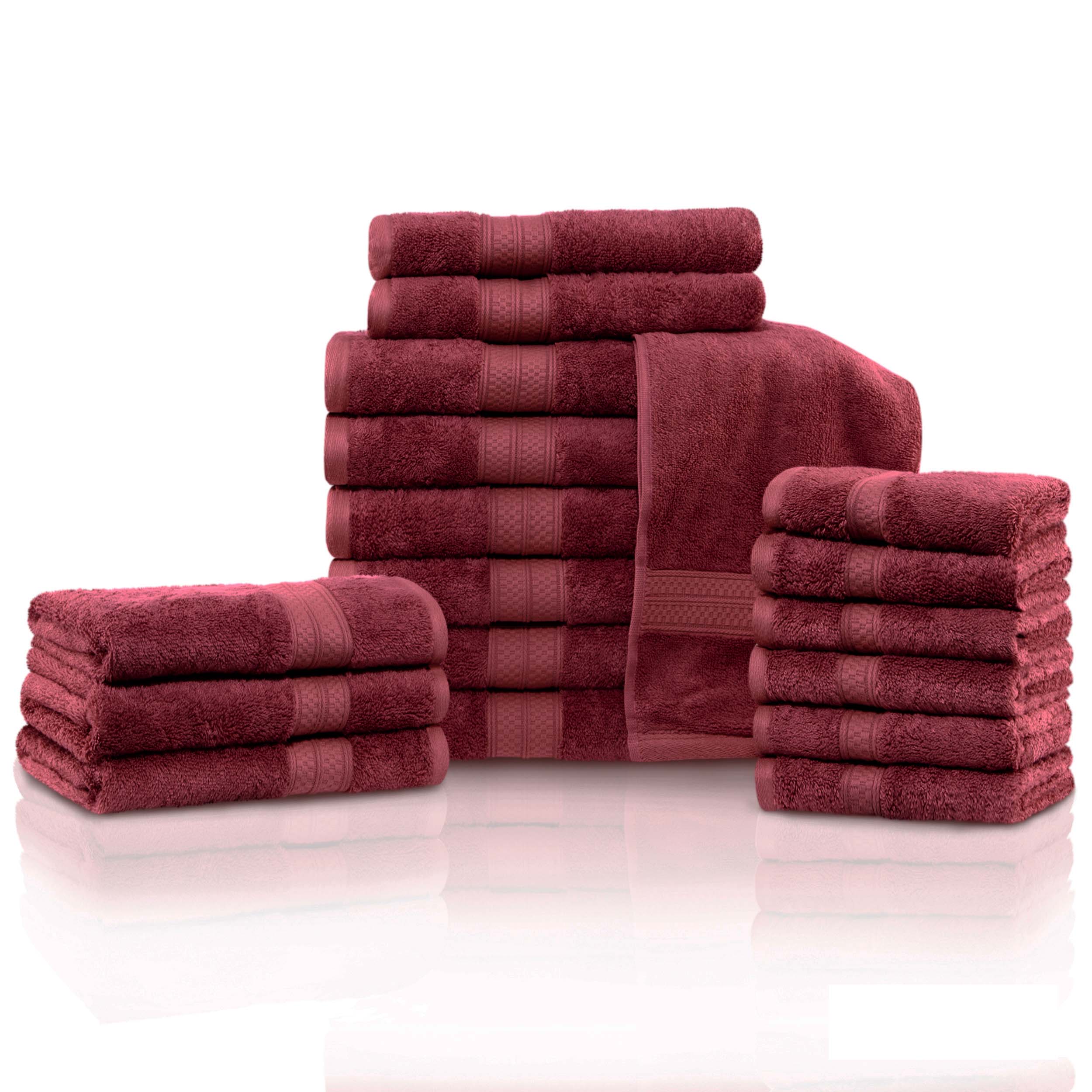 Rayon from Bamboo Blend Ultra Soft 18 Piece Towel Set - Blue Nile Mills