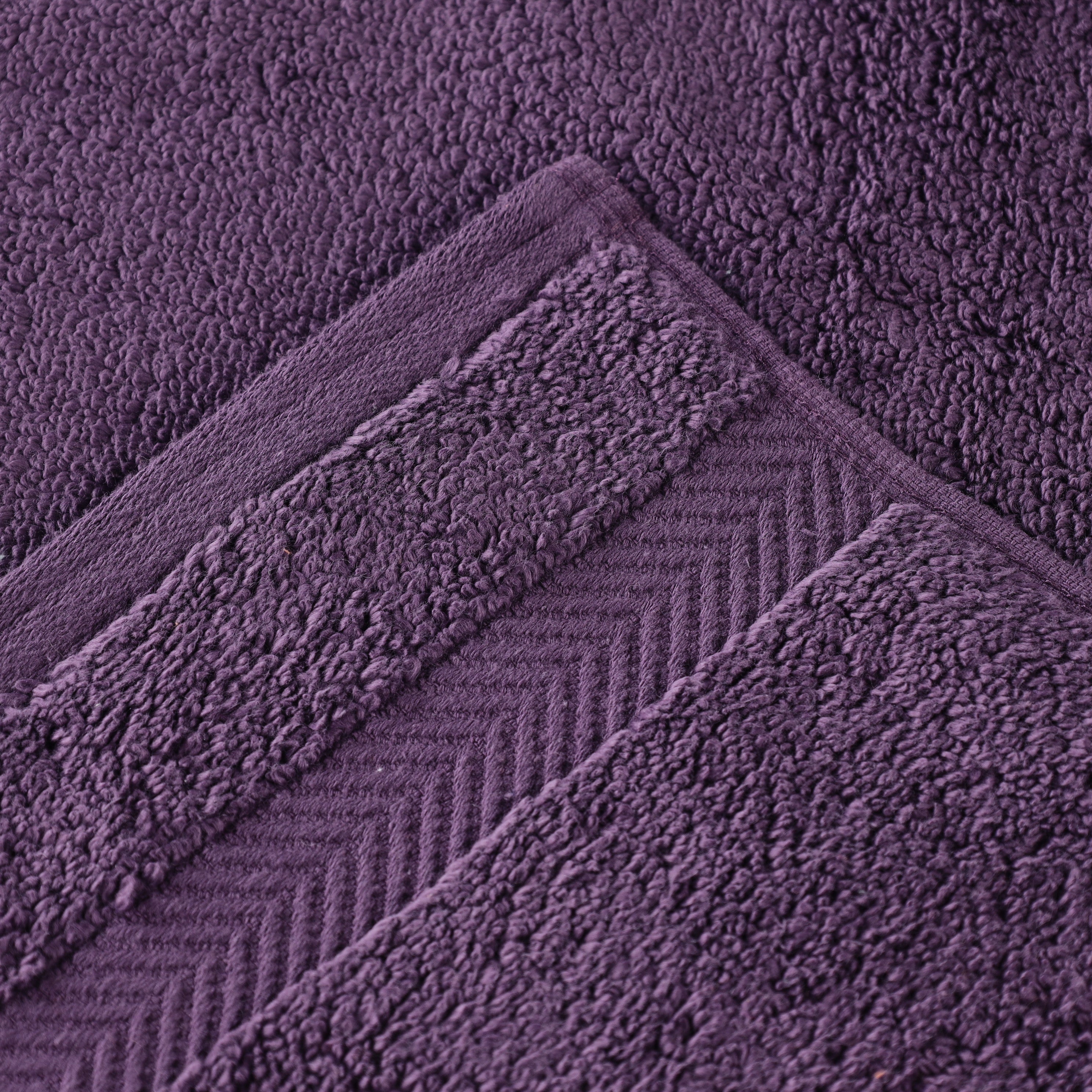 Zero Twist Cotton Solid Ultra-Soft Absorbent Hand Towel Set of 6 - Blue Nile Mills