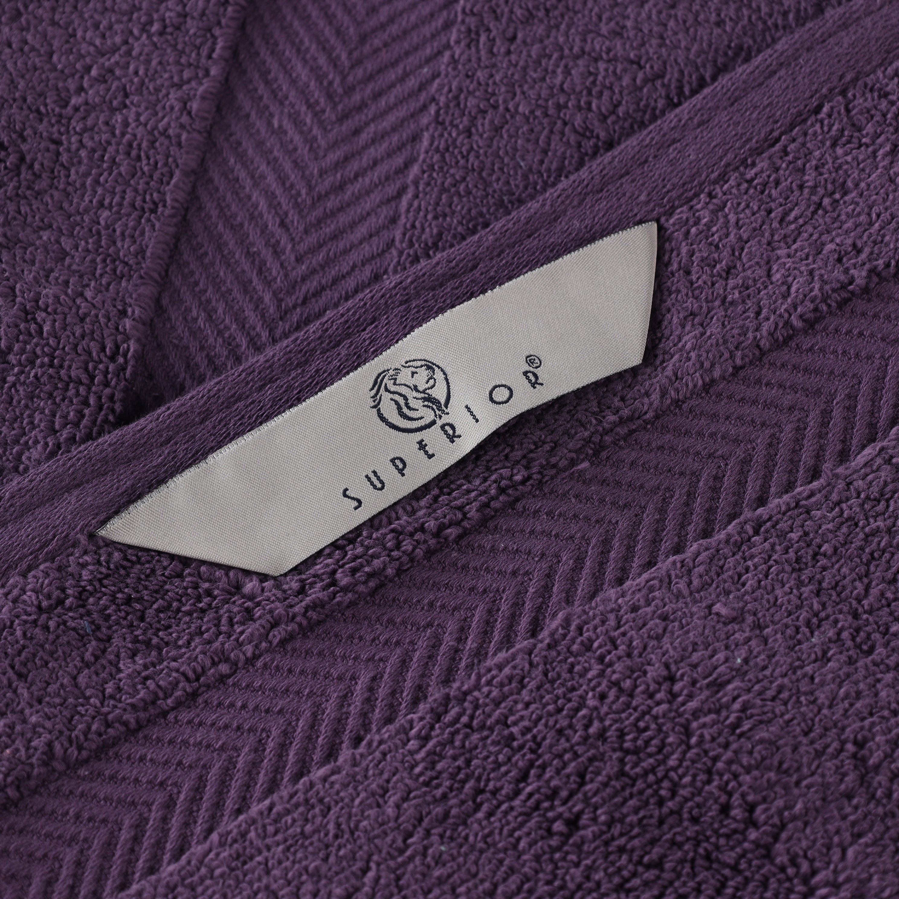 Zero Twist Cotton Solid Ultra-Soft Absorbent Hand Towel Set of 6 - Blue Nile Mills