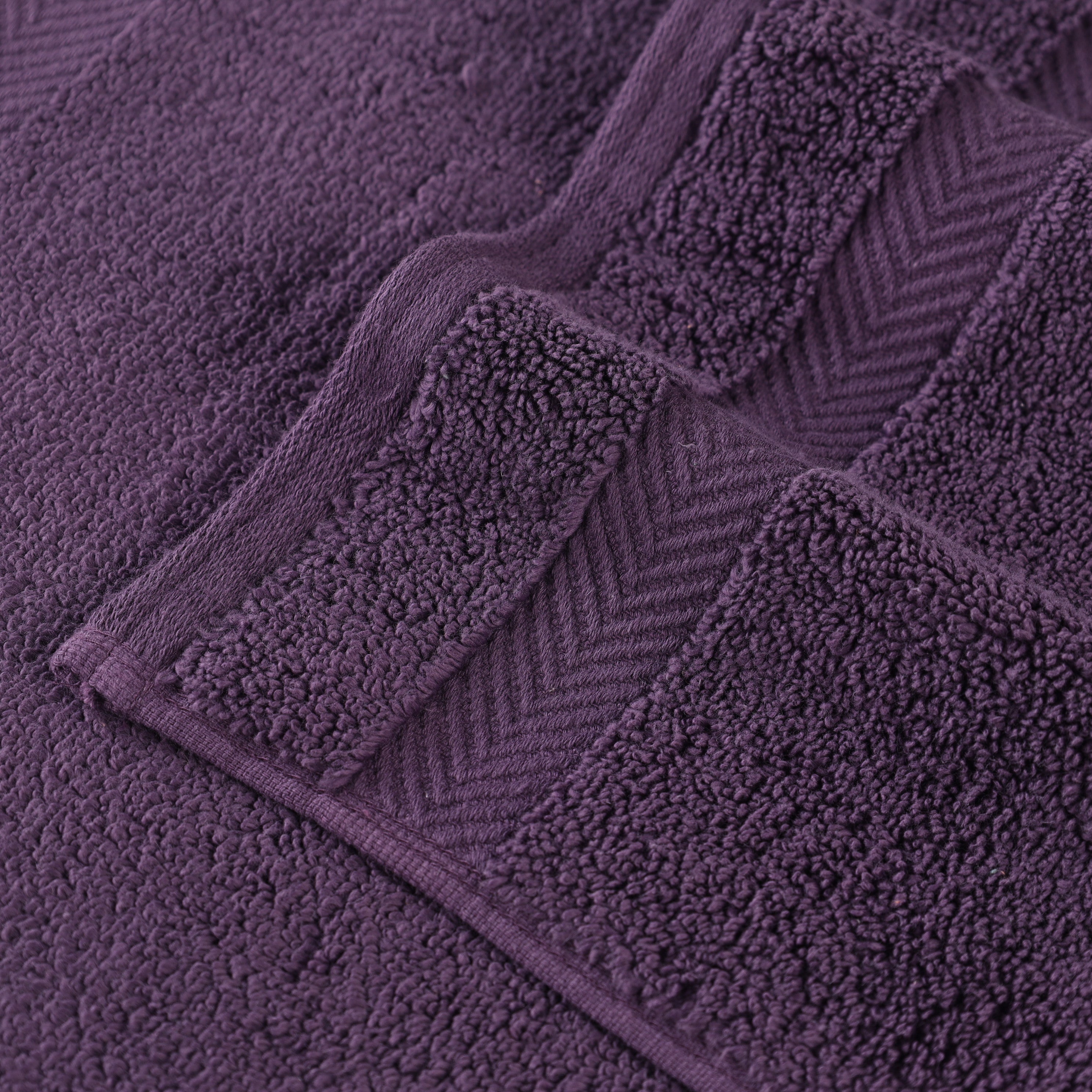 Zero Twist Cotton Solid Ultra-Soft Absorbent Hand Towel Set of 6 - Blue Nile Mills