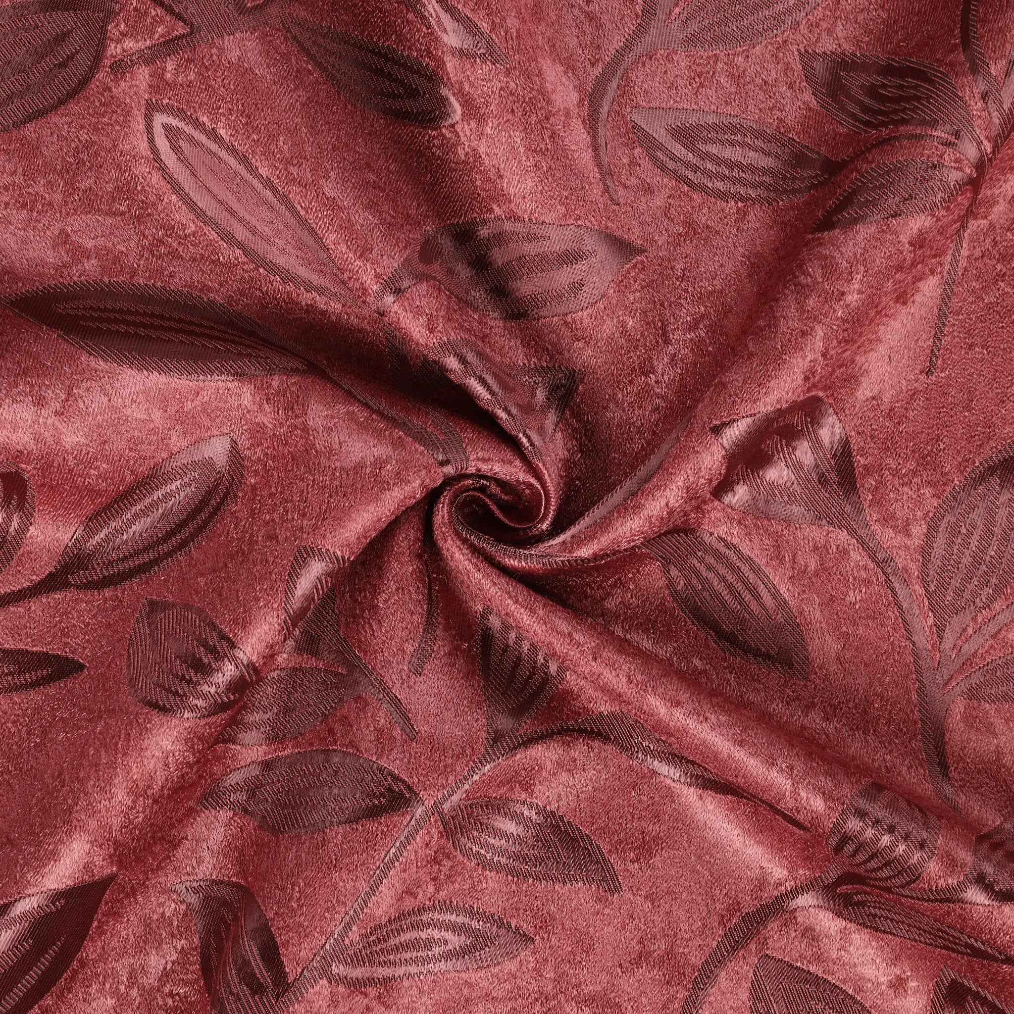 Leaves Machine Room Darkening Blackout Curtains, Set of 2