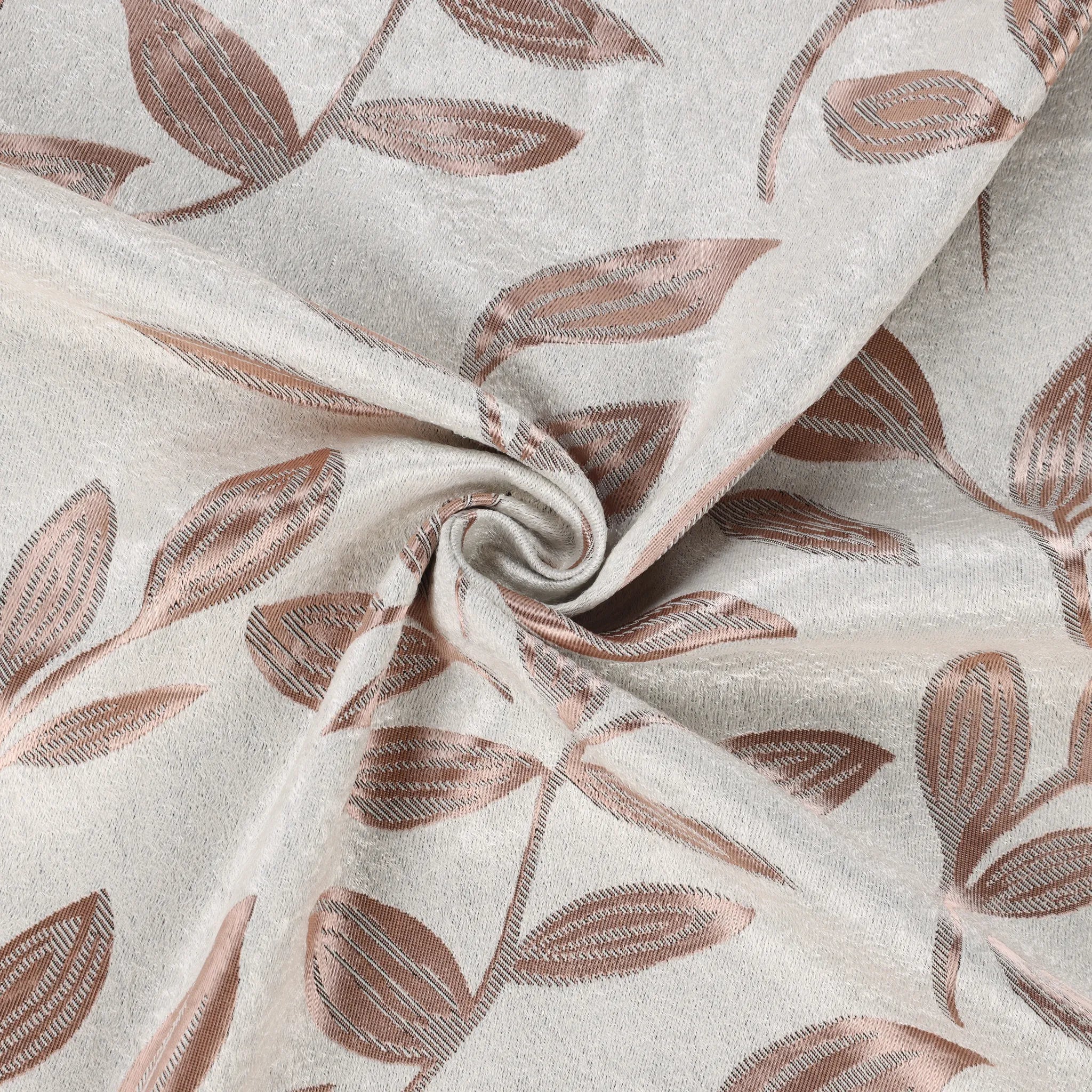 Leaves Machine Room Darkening Blackout Curtains, Set of 2