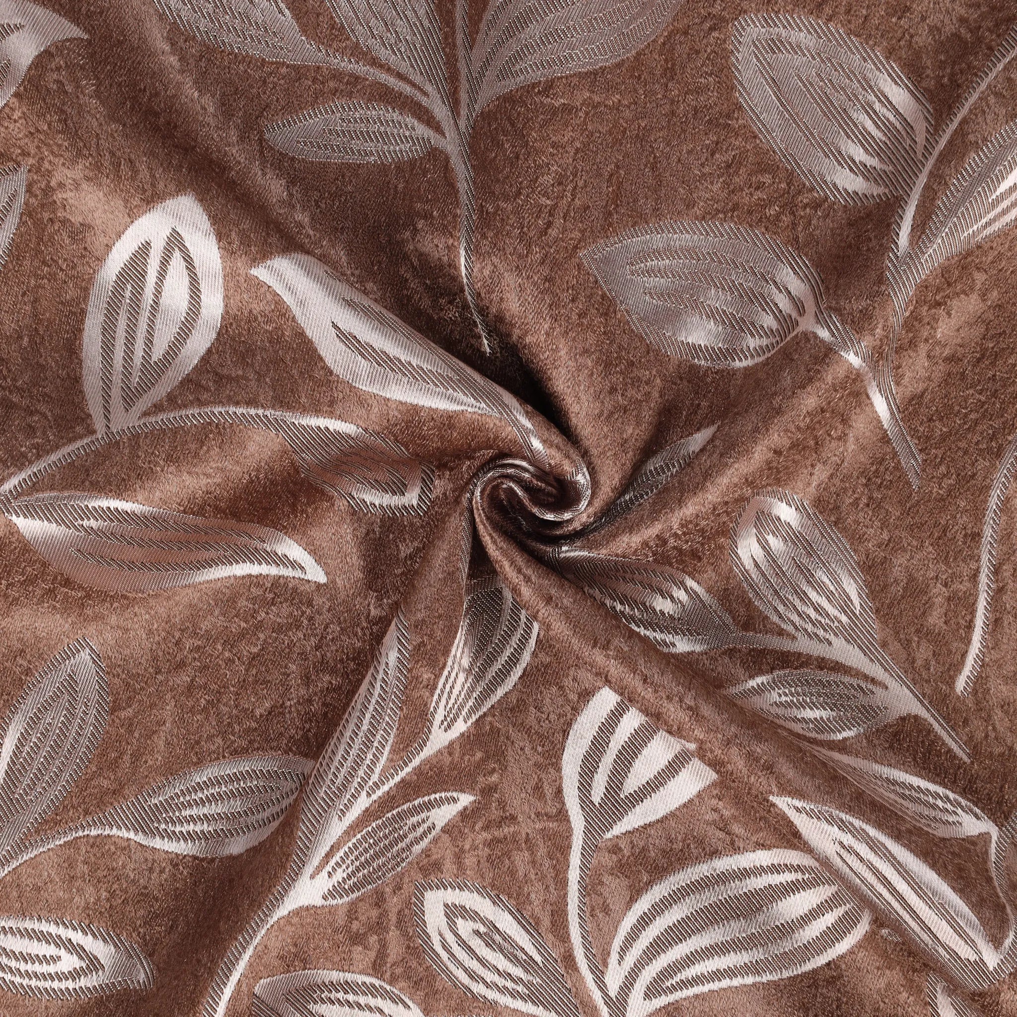 Leaves Machine Room Darkening Blackout Curtains, Set of 2