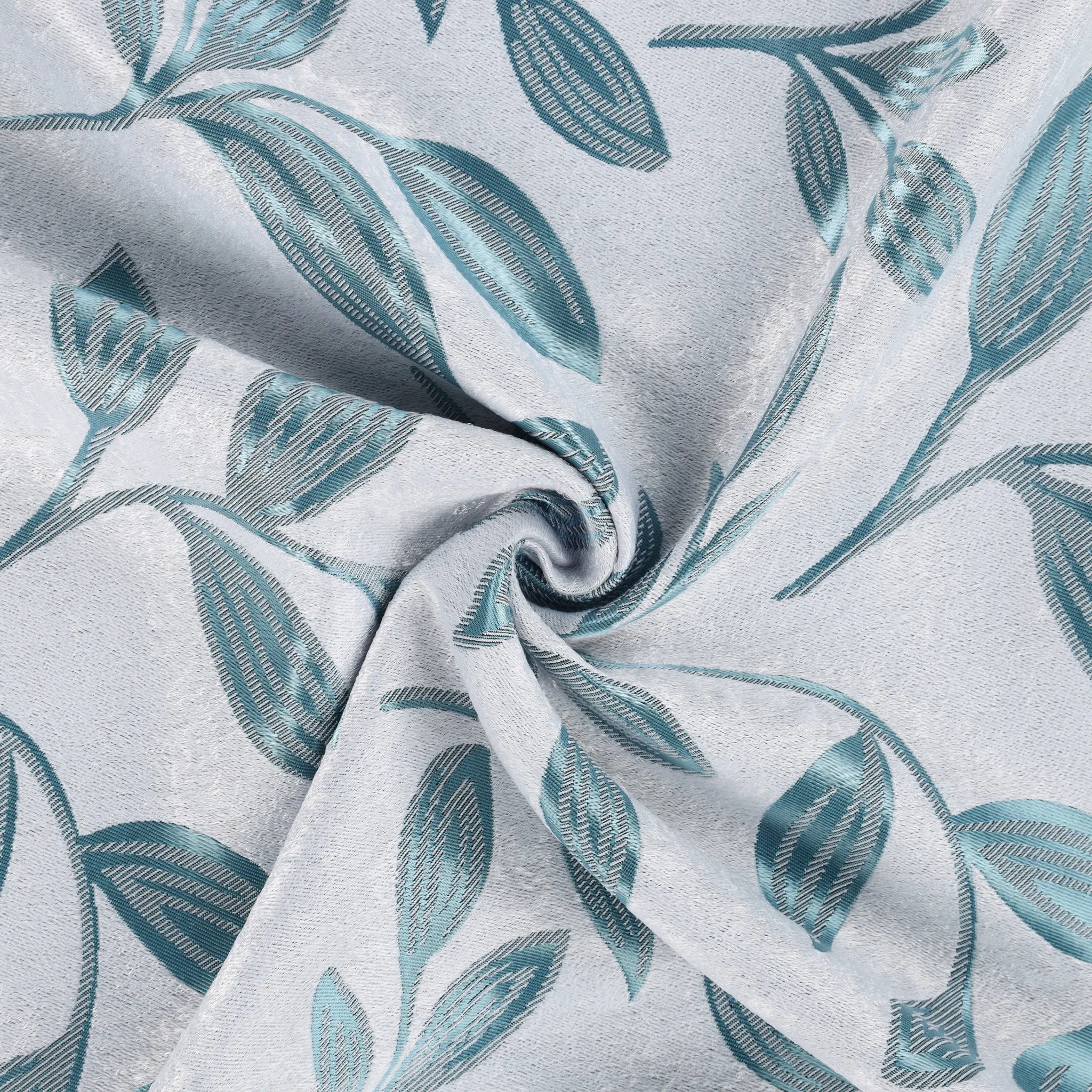 Leaves Machine Room Darkening Blackout Curtains, Set of 2