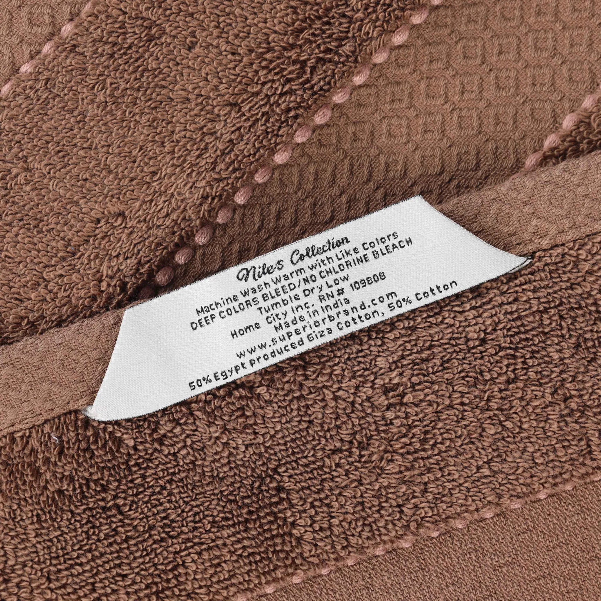 BNM 2 Piece Cotton Plush Bath Towel Set Giza