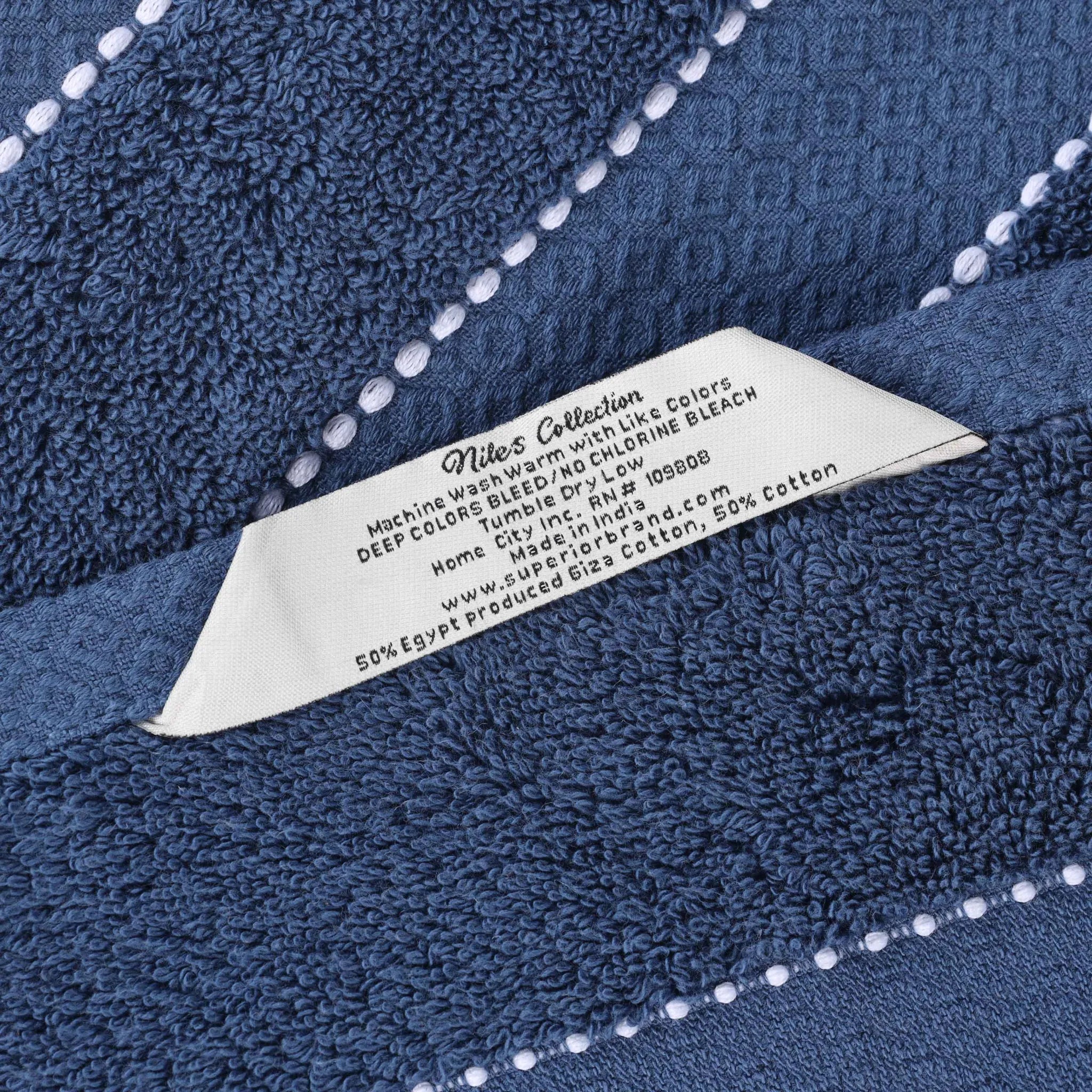 BNM 2 Piece Cotton Plush Bath Towel Set Giza