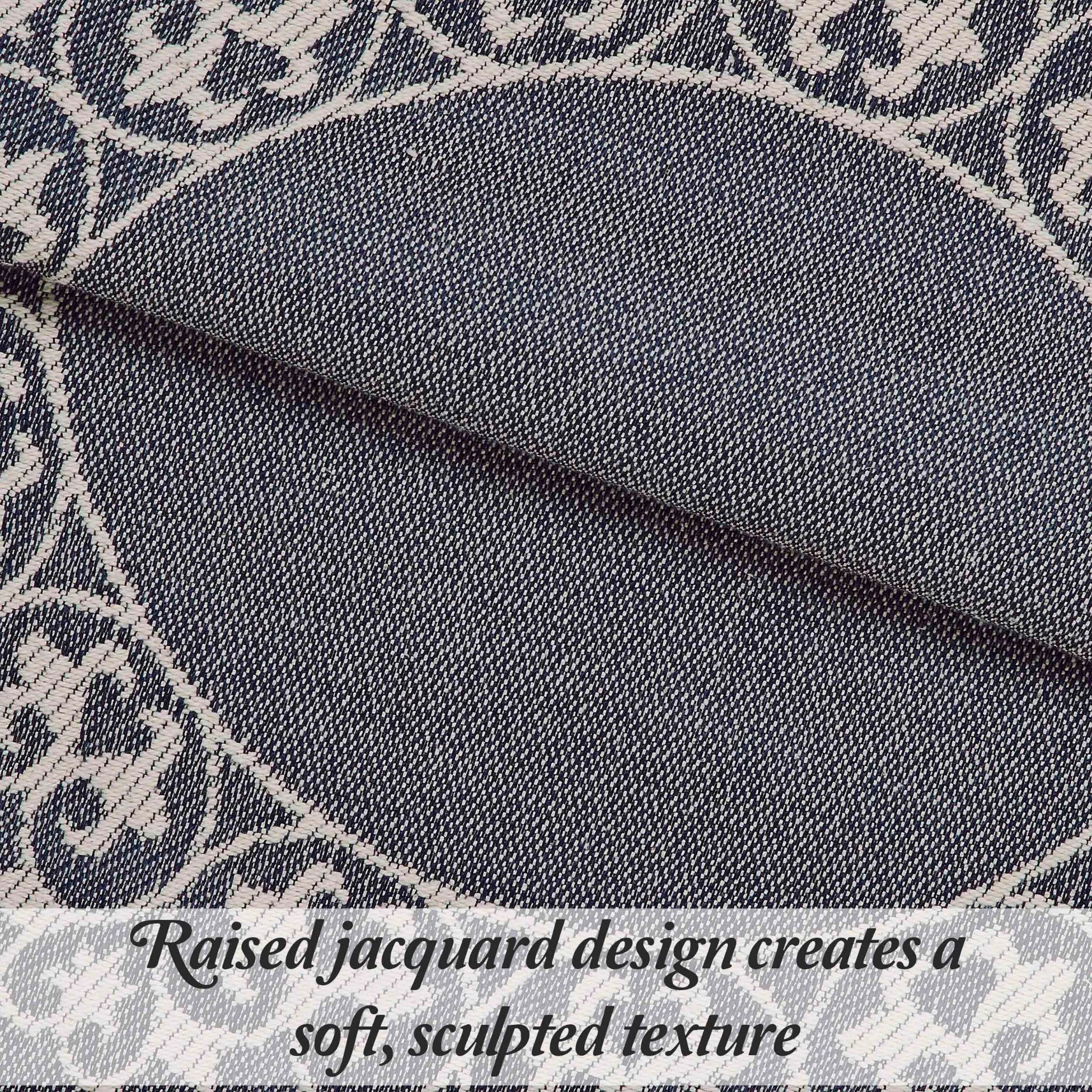Boho Mandala Cotton Blend Woven Jacquard Bedspread Set