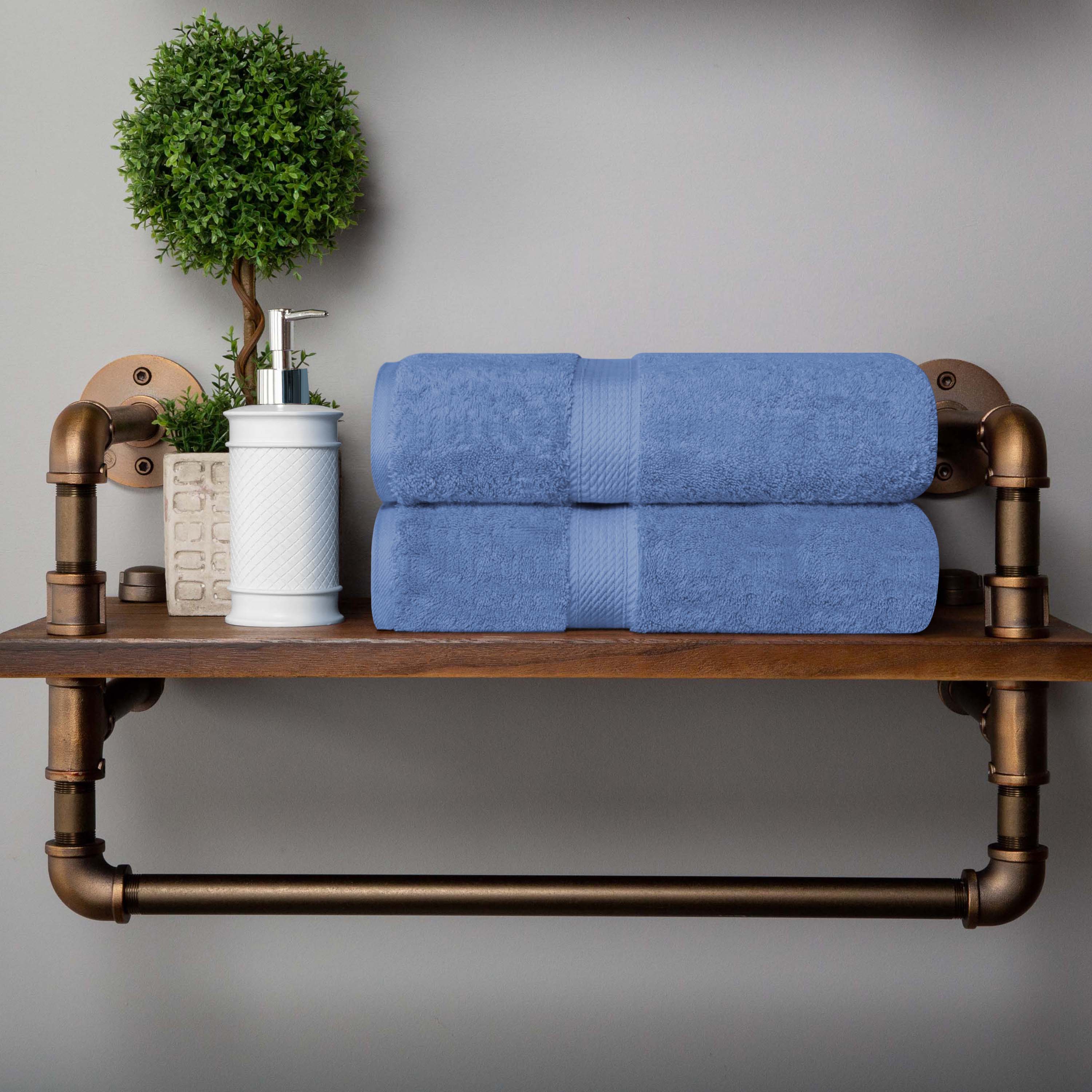 Madison Egyptian Cotton Pile 2 Piece Bath Towel Set - Blue Nile Mills