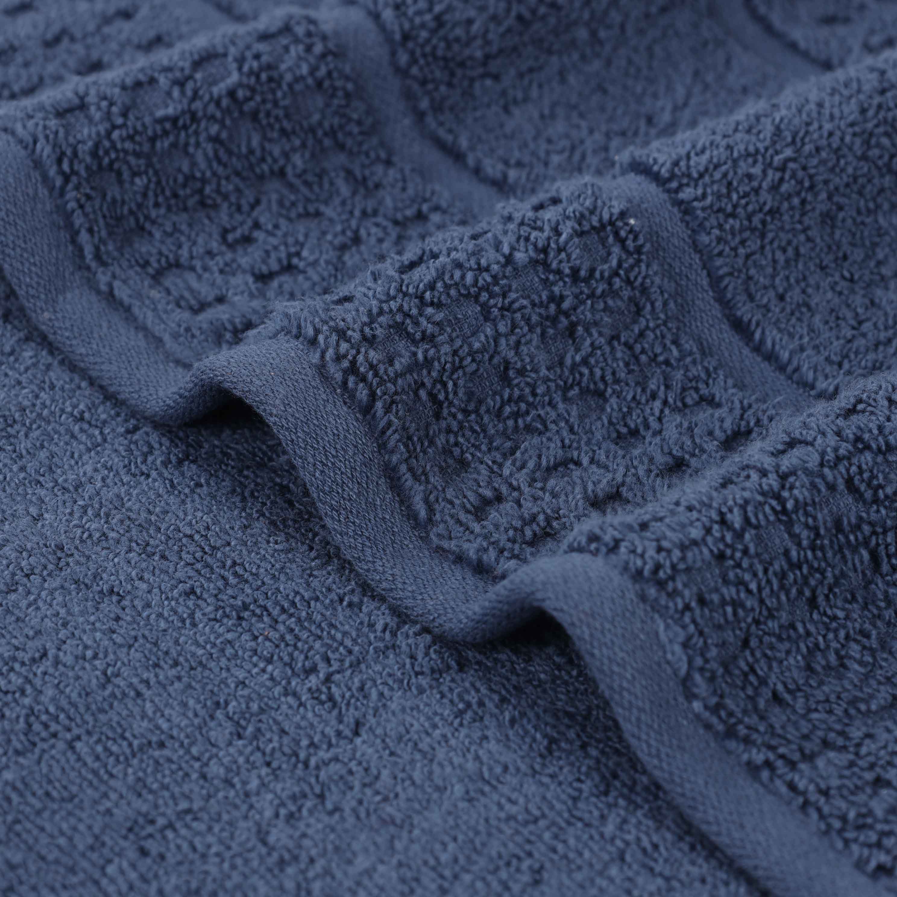 Zero Twist Cotton Waffle Honeycomb Soft Absorbent 12-Piece Towel Set - Blue Nile Mills