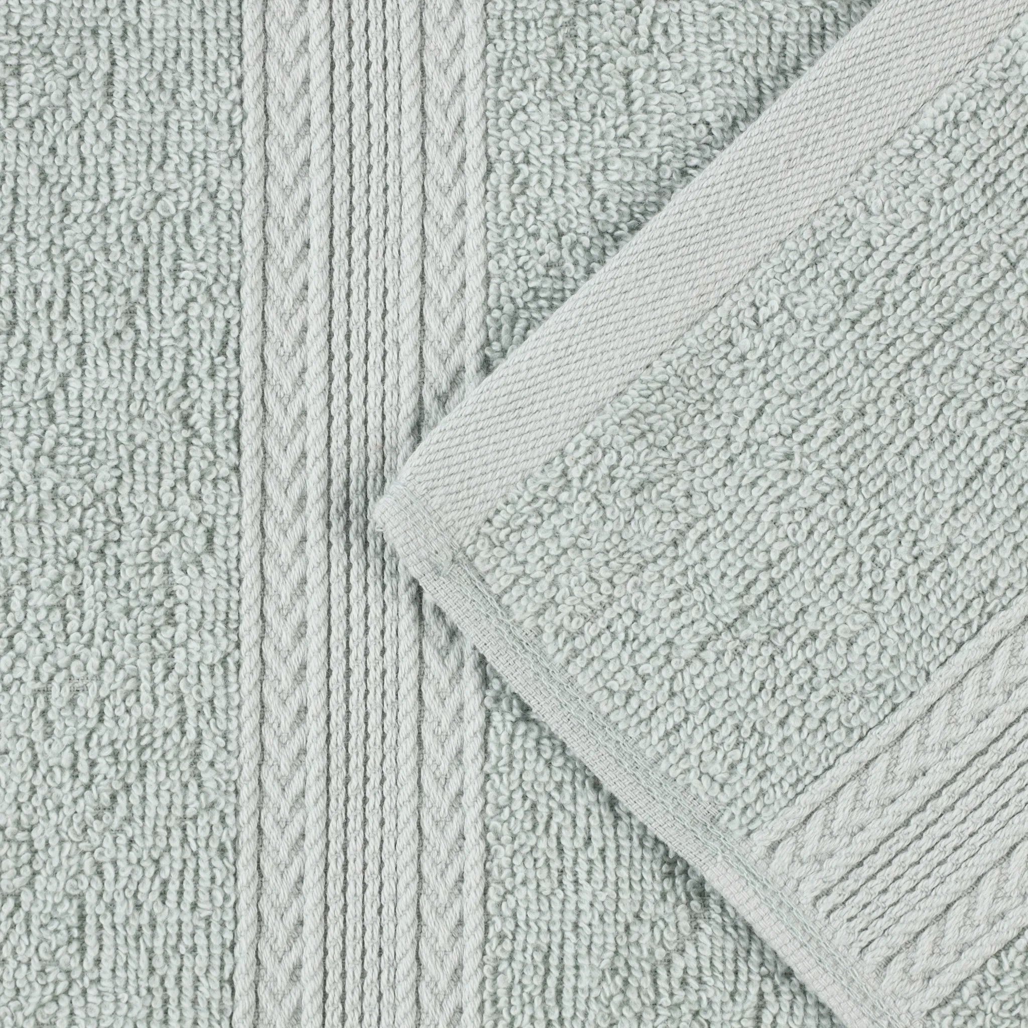 Cotton Eco-Friendly 12-Piece Solid Face Towel Set - Blue Nile Mills