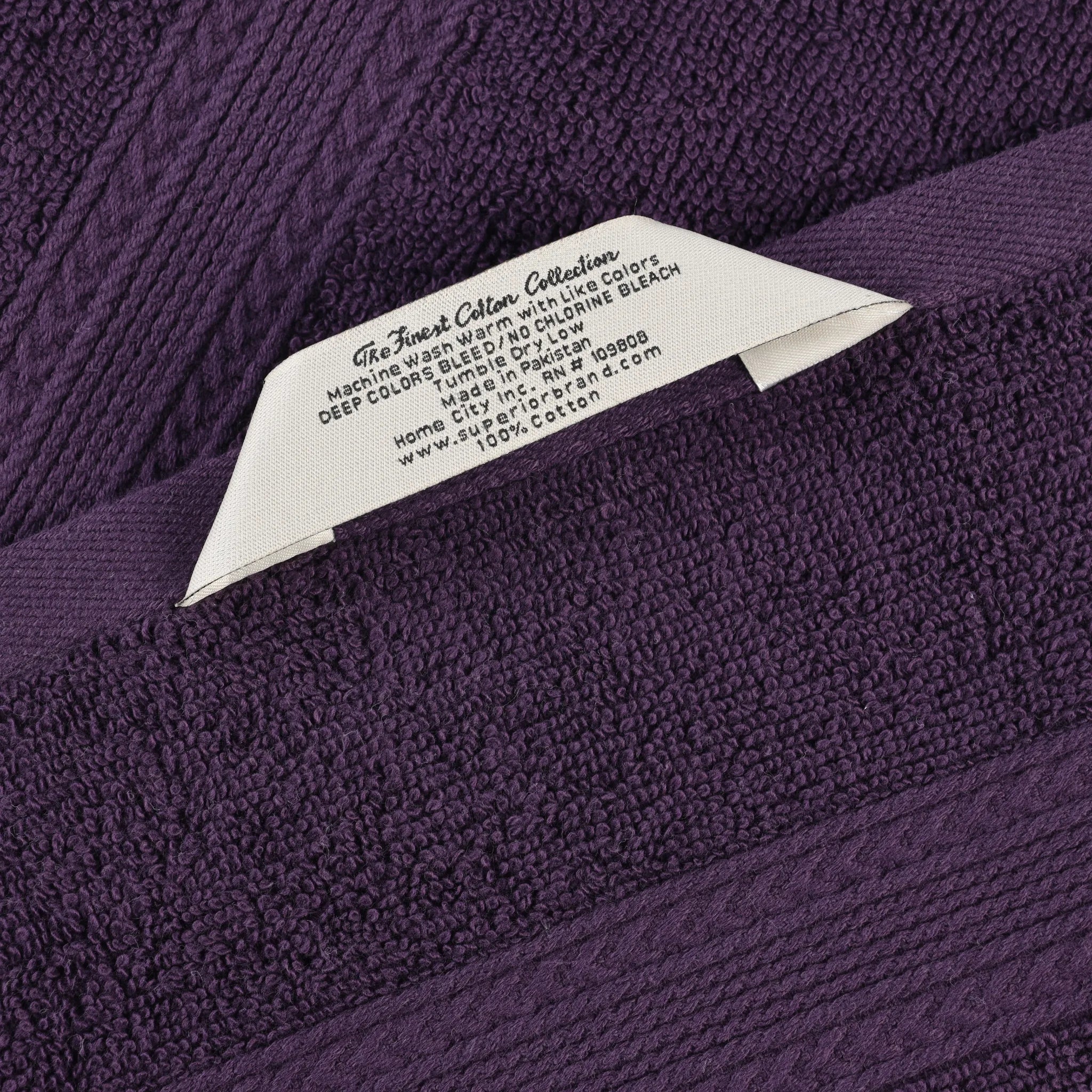 Cotton Eco-Friendly 12-Piece Solid Face Towel Set - Blue Nile Mills