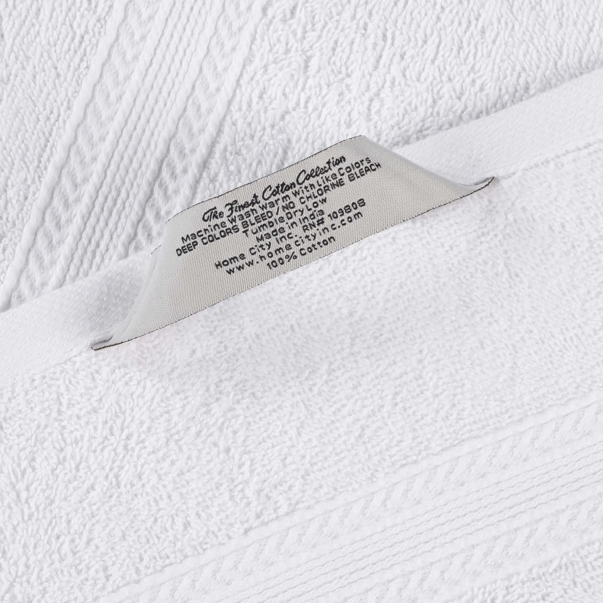 Cotton Eco-Friendly 12-Piece Solid Face Towel Set - Blue Nile Mills