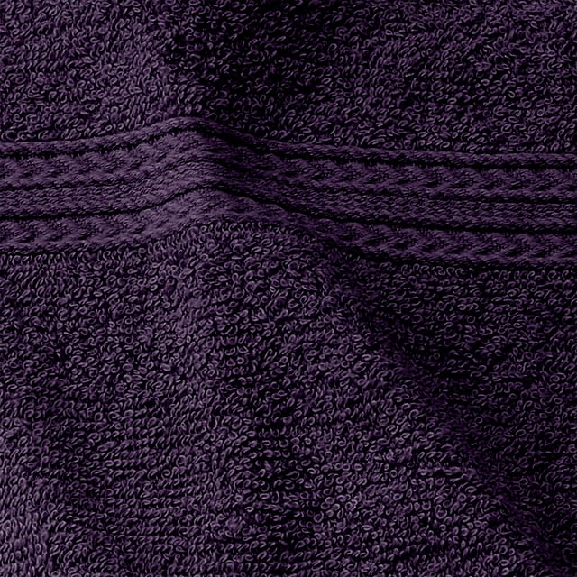 Eco Friendly Cotton 6 Piece Solid Hand Towel Set - Blue Nile Mills