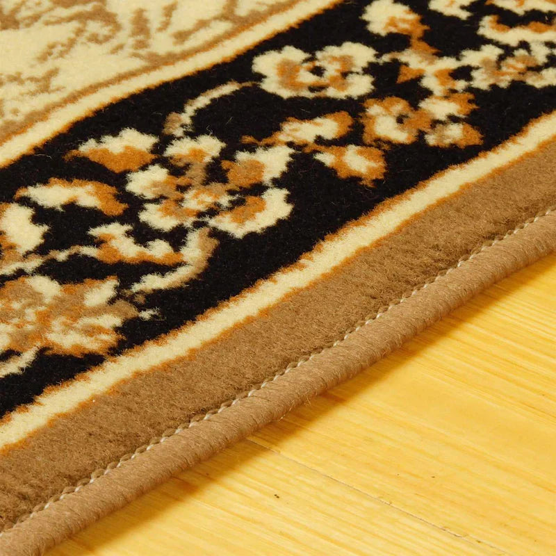 Victorian Oriental Medallion 3 Piece Indoor Rug Set - Blue Nile Mills