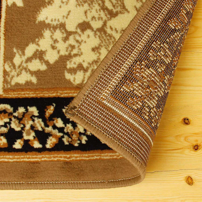 Victorian Oriental Medallion 3 Piece Indoor Rug Set - Blue Nile Mills