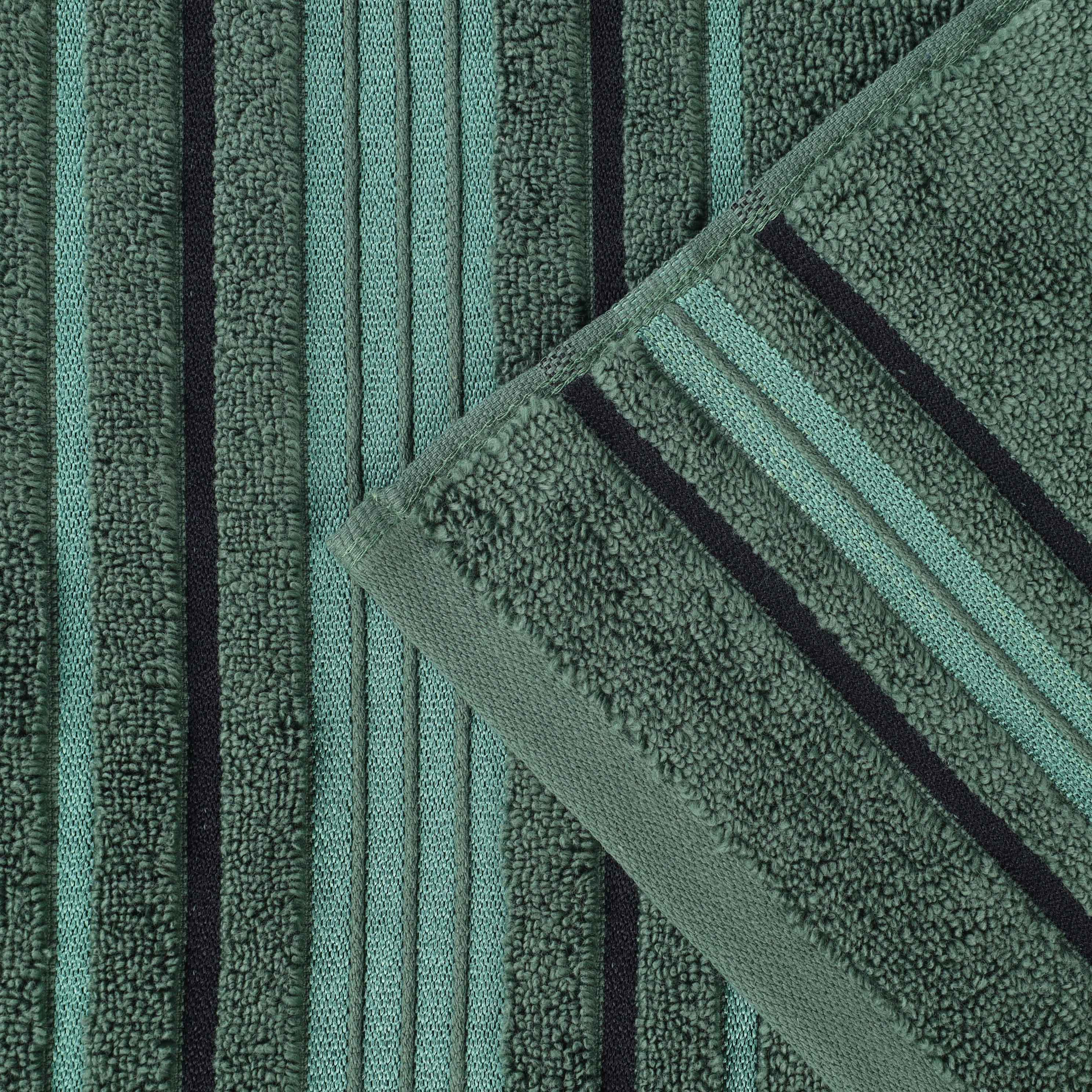 Sadie Zero Twist Cotton Solid and Jacquard Floral Hand Towel Set of 6 - Blue Nile Mills