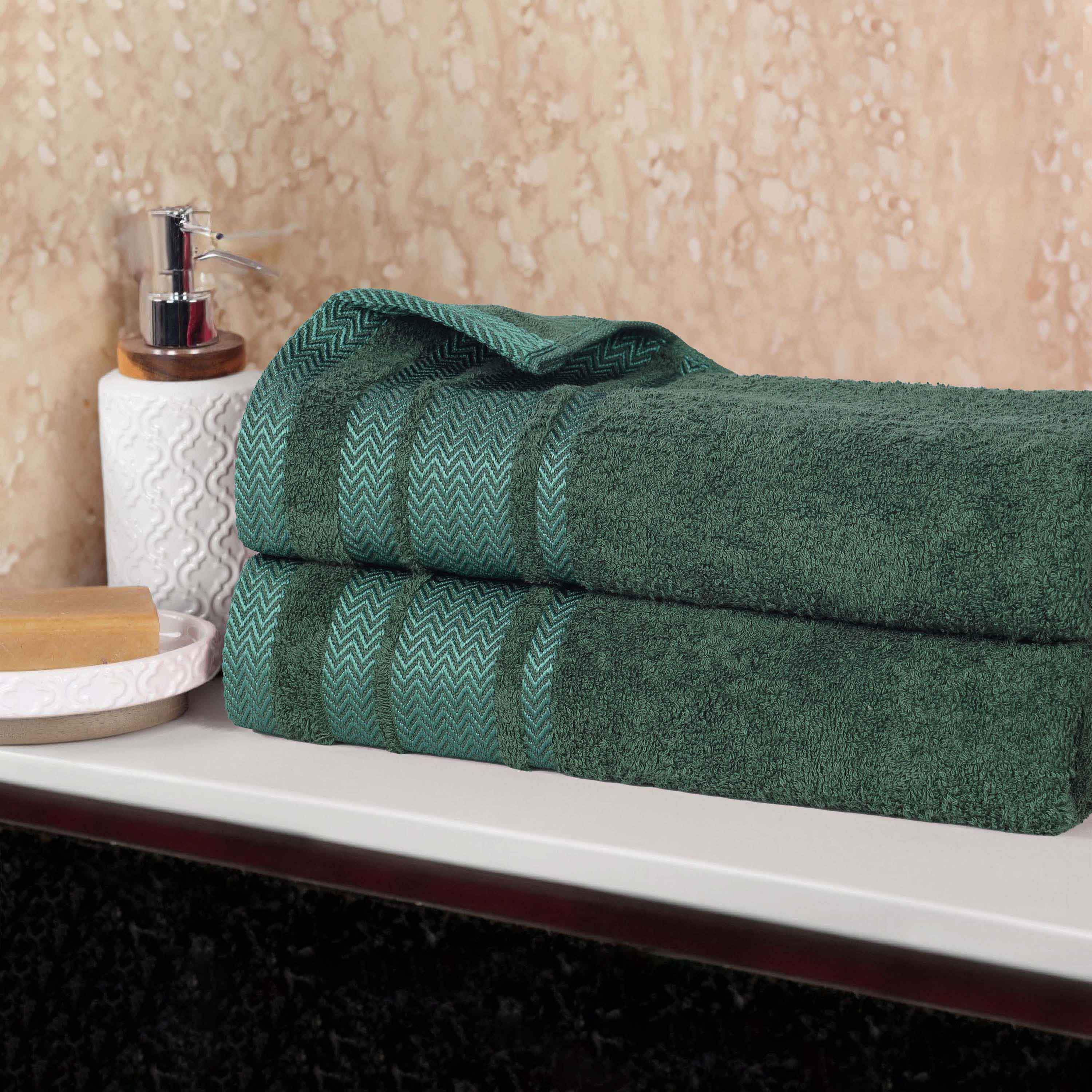 Hays Cotton Soft Medium Weight Bath Sheet Set of 2 - Blue Nile Mills