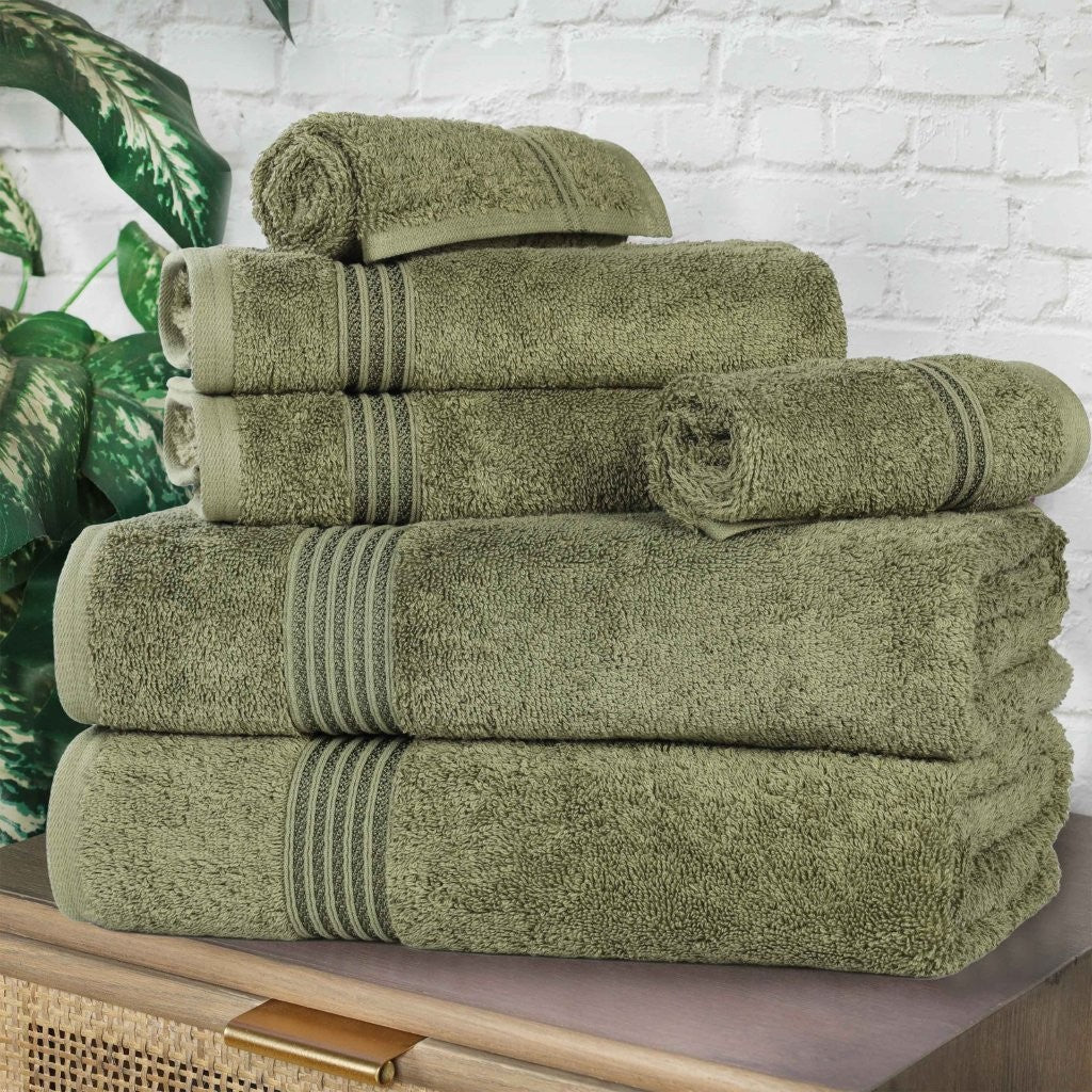 Heritage Egyptian Cotton 6 Piece Towel Set - Blue Nile Mills