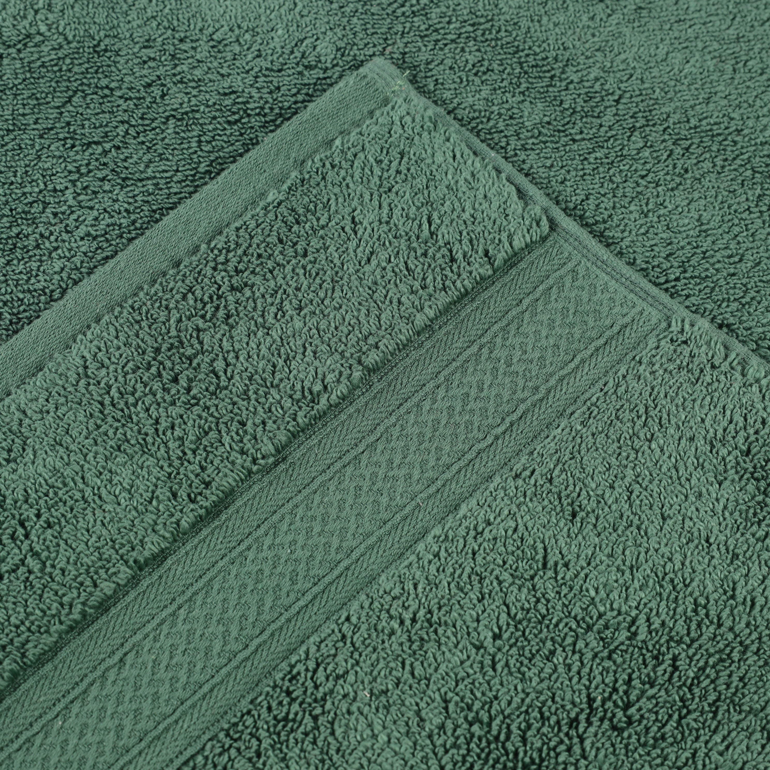 Zero Twist Cotton Solid & Jacquard Elegant Chevron Bath Towel Set of 4 - Blue Nile Mills