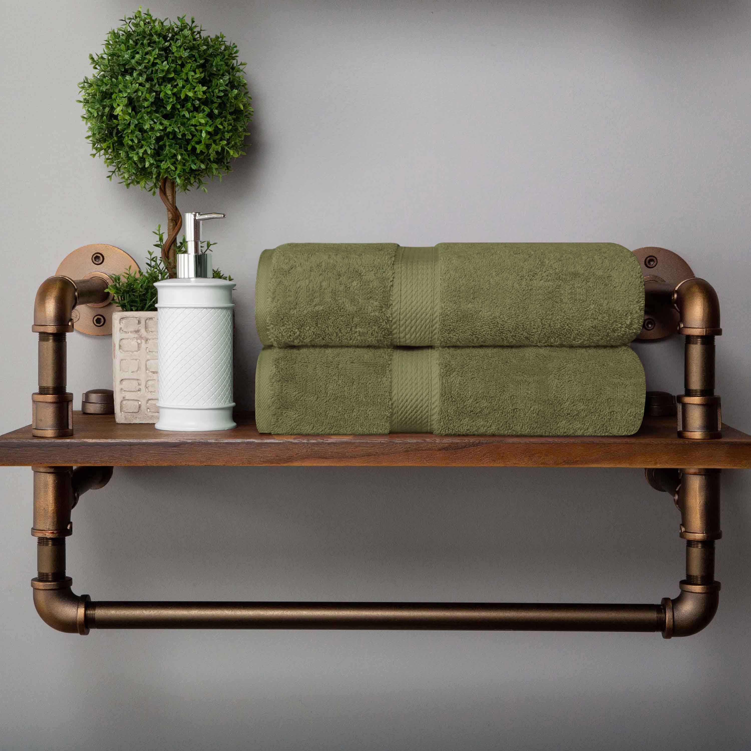 Madison Egyptian Cotton Pile 2 Piece Bath Towel Set - Blue Nile Mills