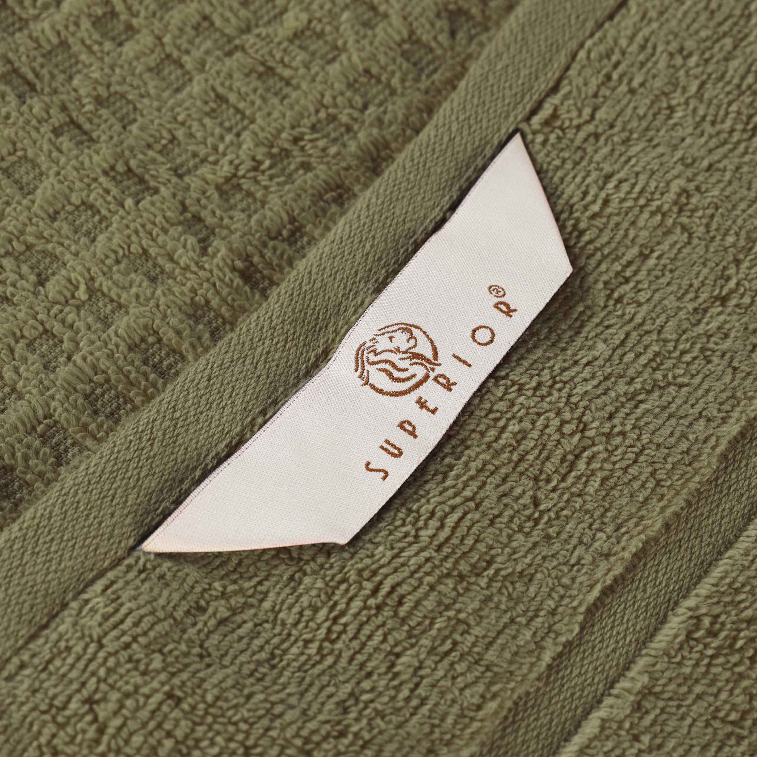 Zero Twist Cotton Waffle Honeycomb Soft Absorbent 8-Piece Towel Set - Blue Nile Mills