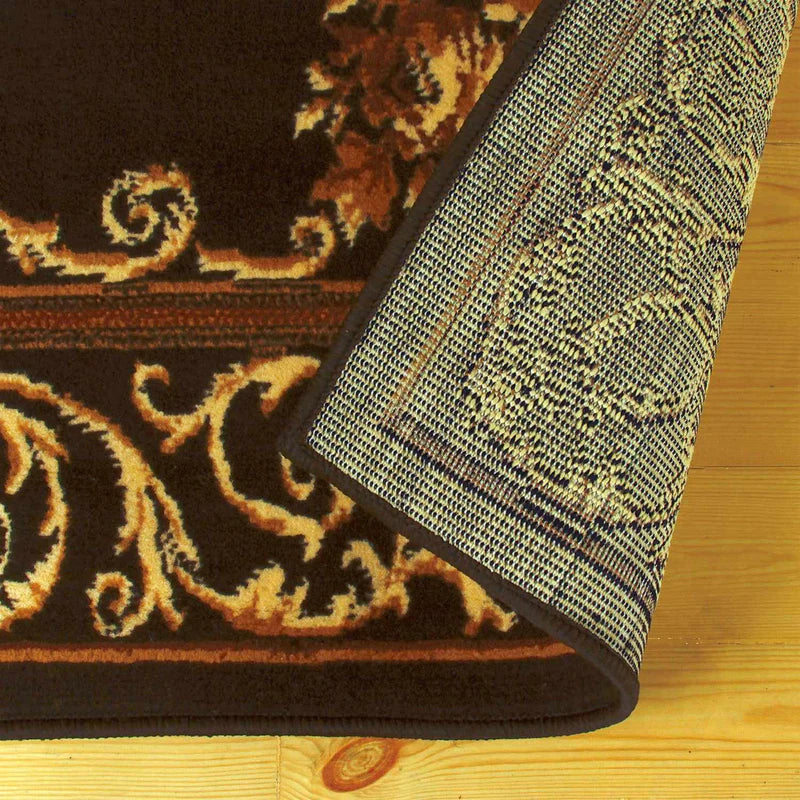 Victorian Oriental Medallion 3 Piece Indoor Rug Set - Blue Nile Mills