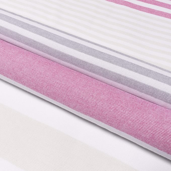 Meera Stripe Fouta 2 Piece Beach Towel Set with Tassels - Blue Nile Mills