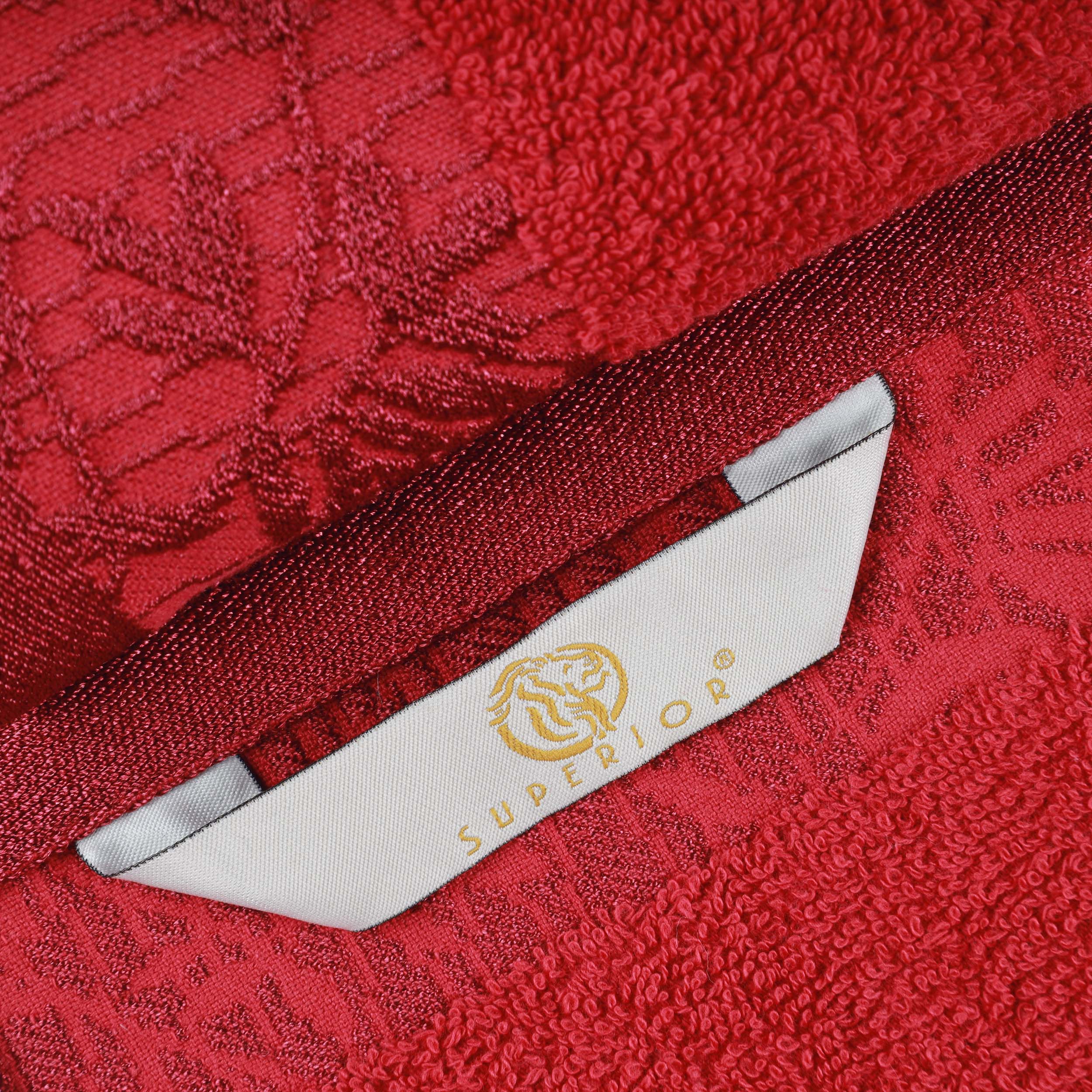 Wisteria Cotton Floral Embroidered Jacquard Border 3-Piece Towel Set - Blue Nile Mills