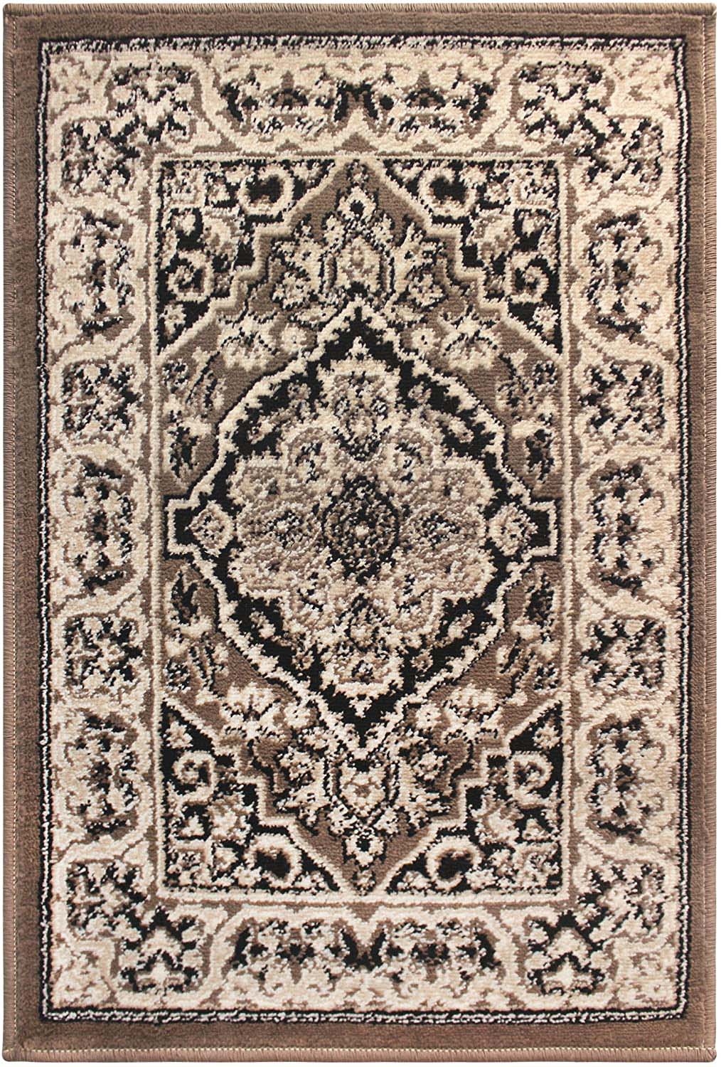 Glendale Traditional Floral Medallion Indoor Area Rug or Runner - Blue Nile Mills