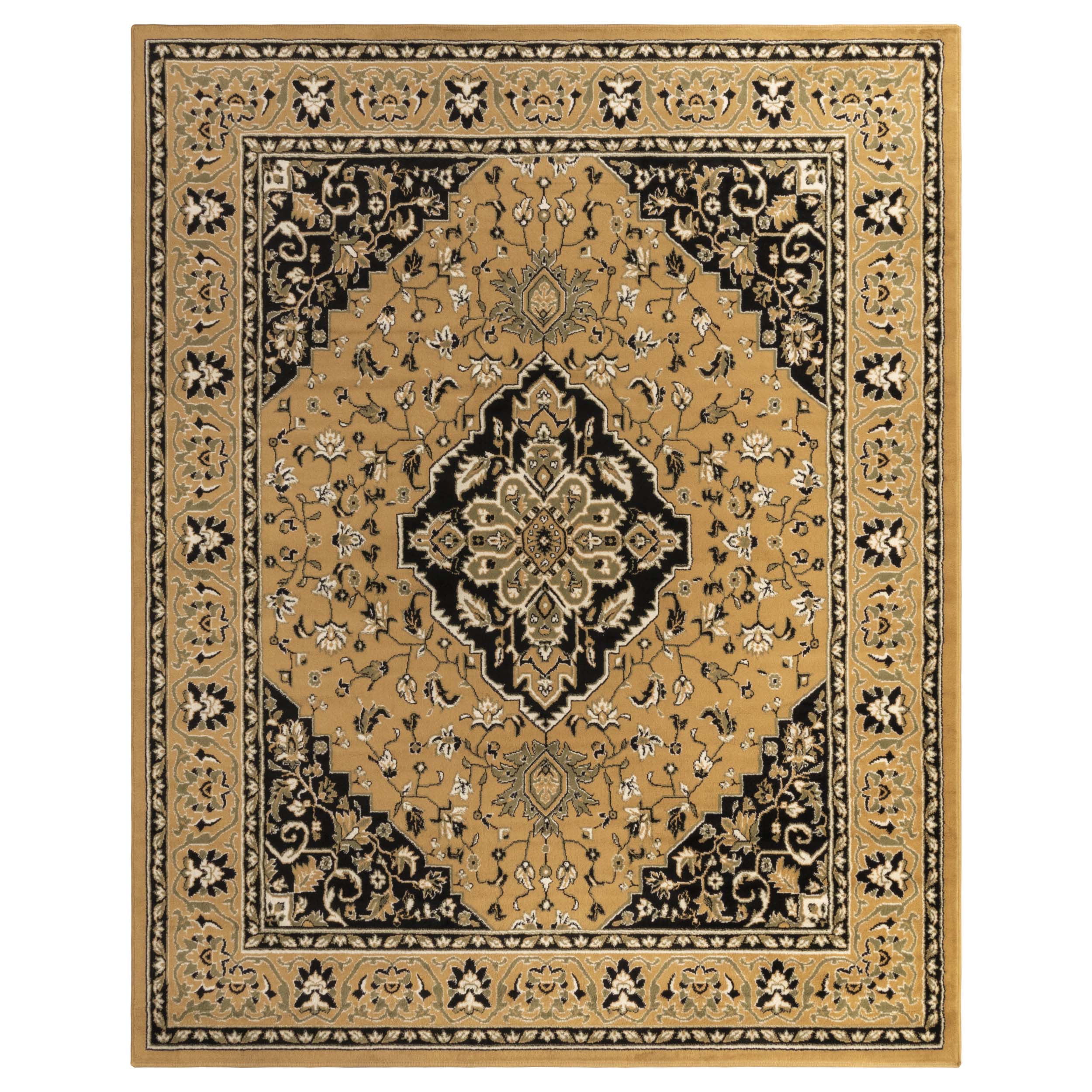 Glendale Traditional Floral Medallion Indoor Area Rug or Runner - Blue Nile Mills