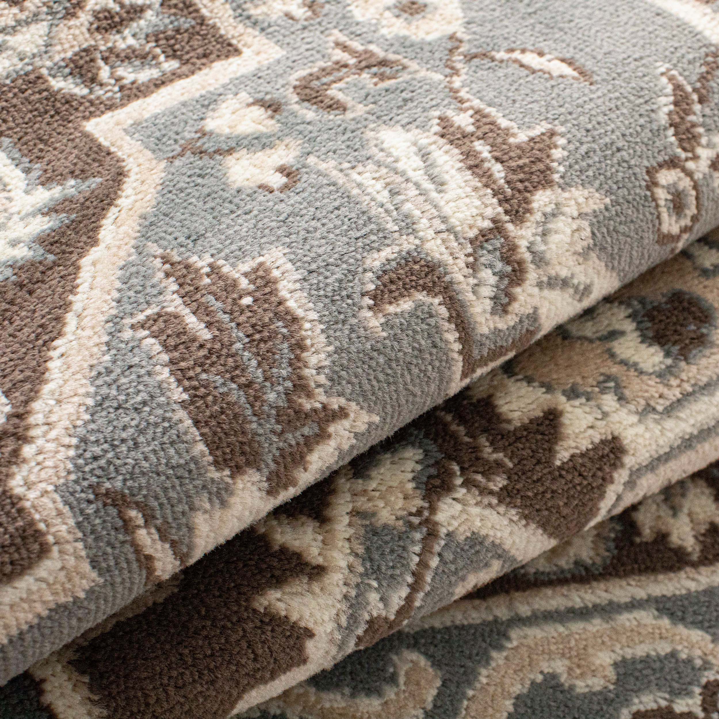 Glendale Traditional Floral Medallion Indoor Area Rug or Runner - Blue Nile Mills