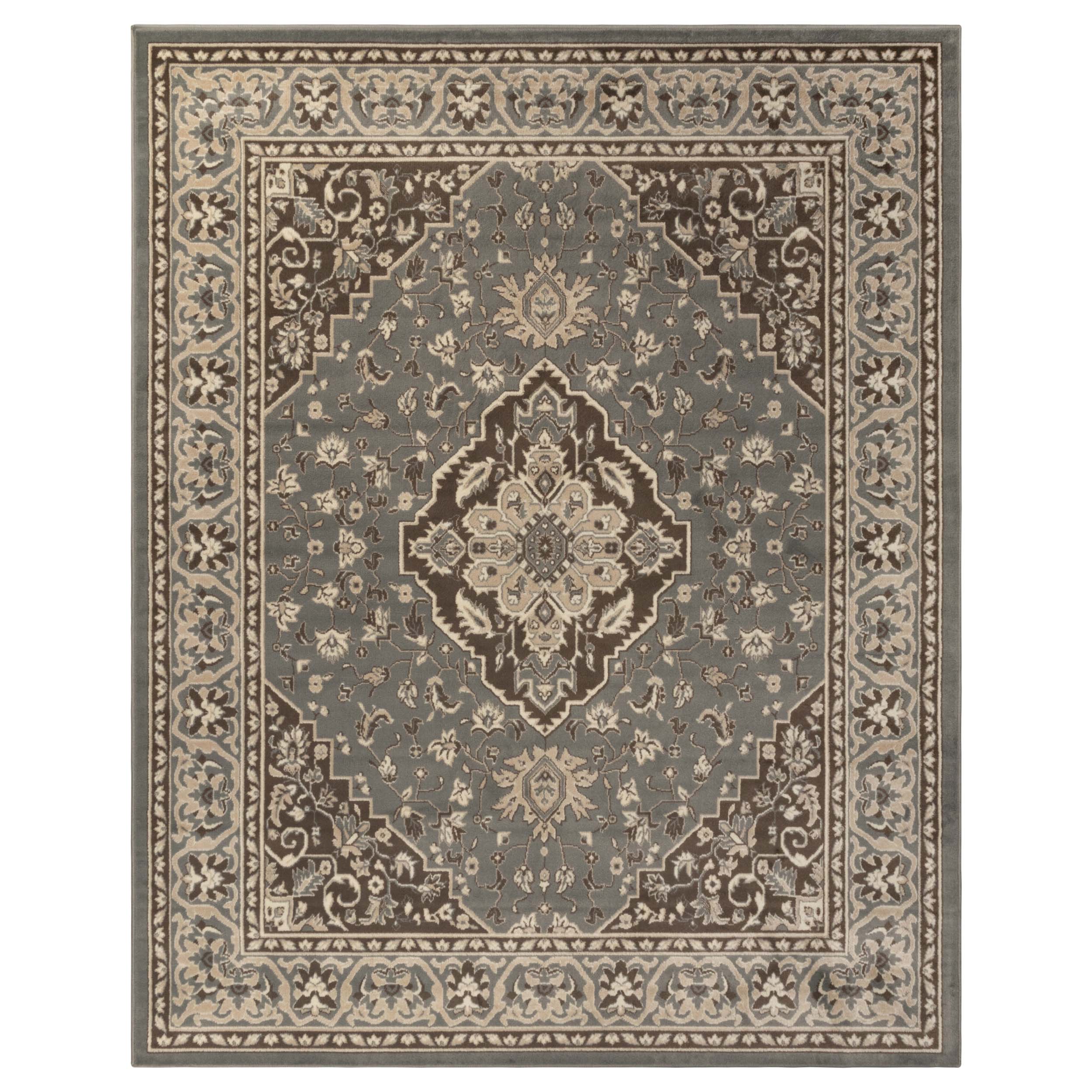 Glendale Traditional Floral Medallion Indoor Area Rug or Runner - Blue Nile Mills