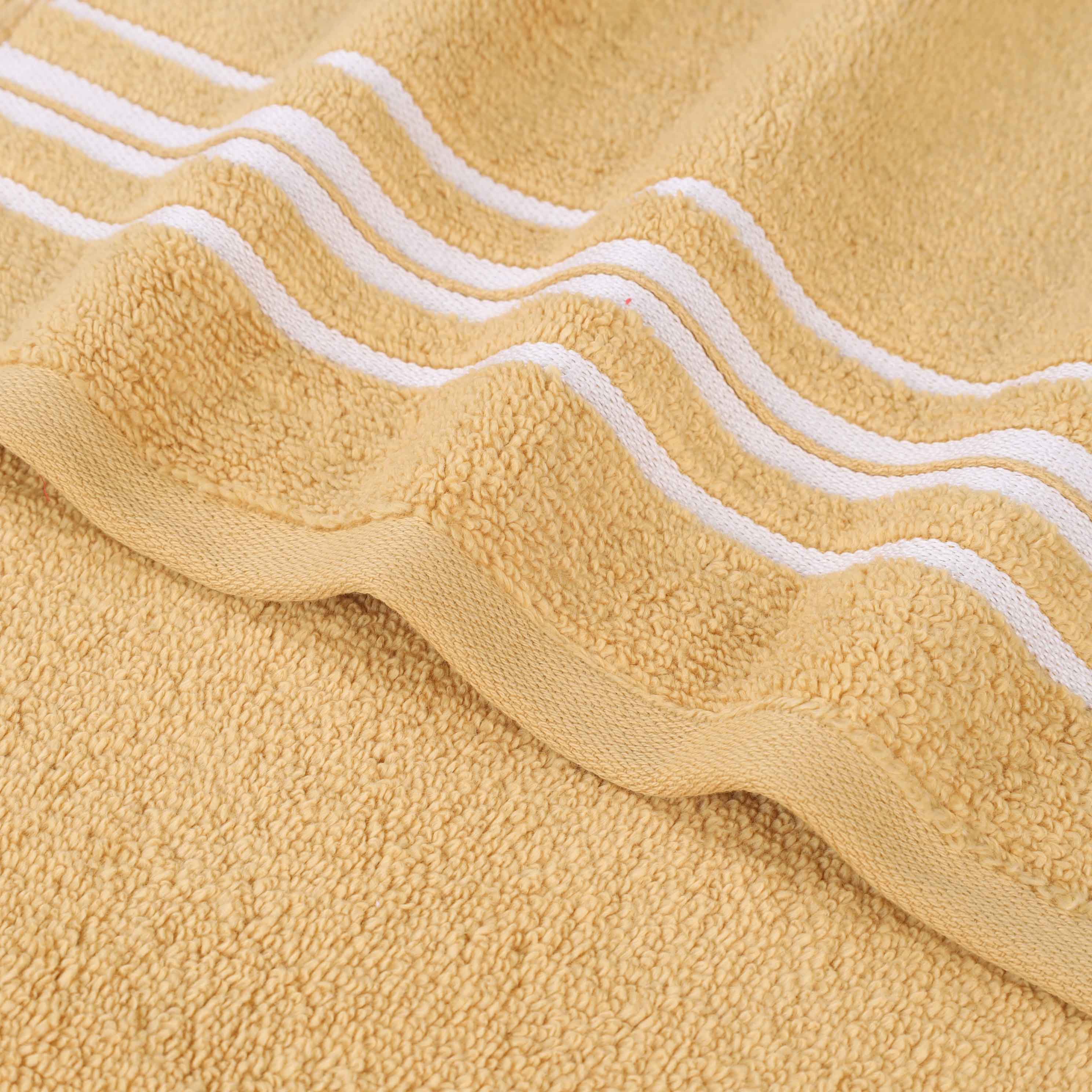 Sadie Zero Twist Cotton Solid and Jacquard Floral Hand Towel Set of 6 - Blue Nile Mills